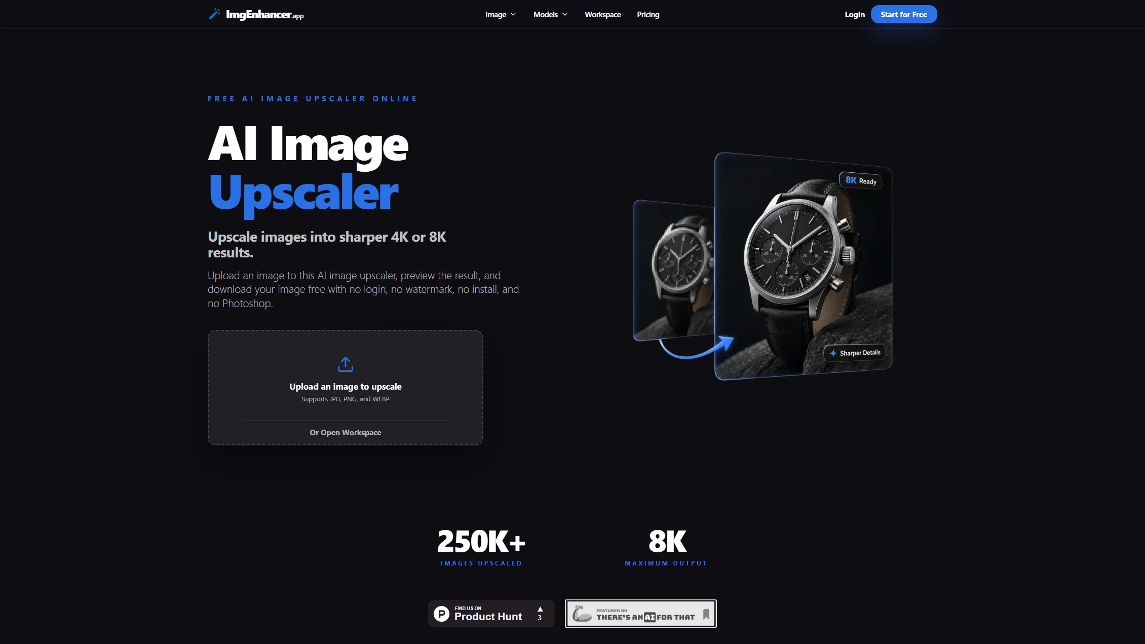 ImgEnhancer.app website