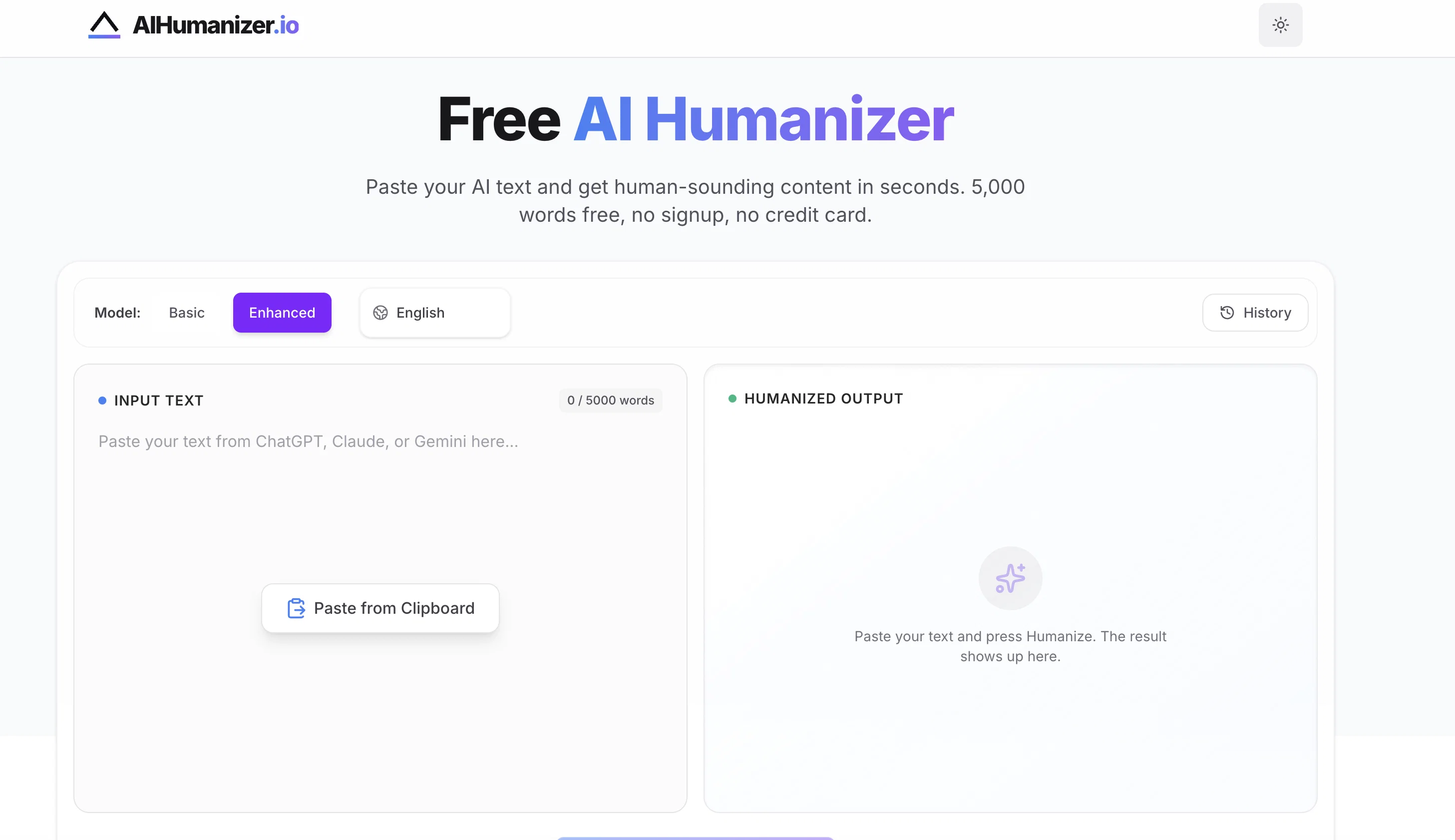AI Humanizer.io website