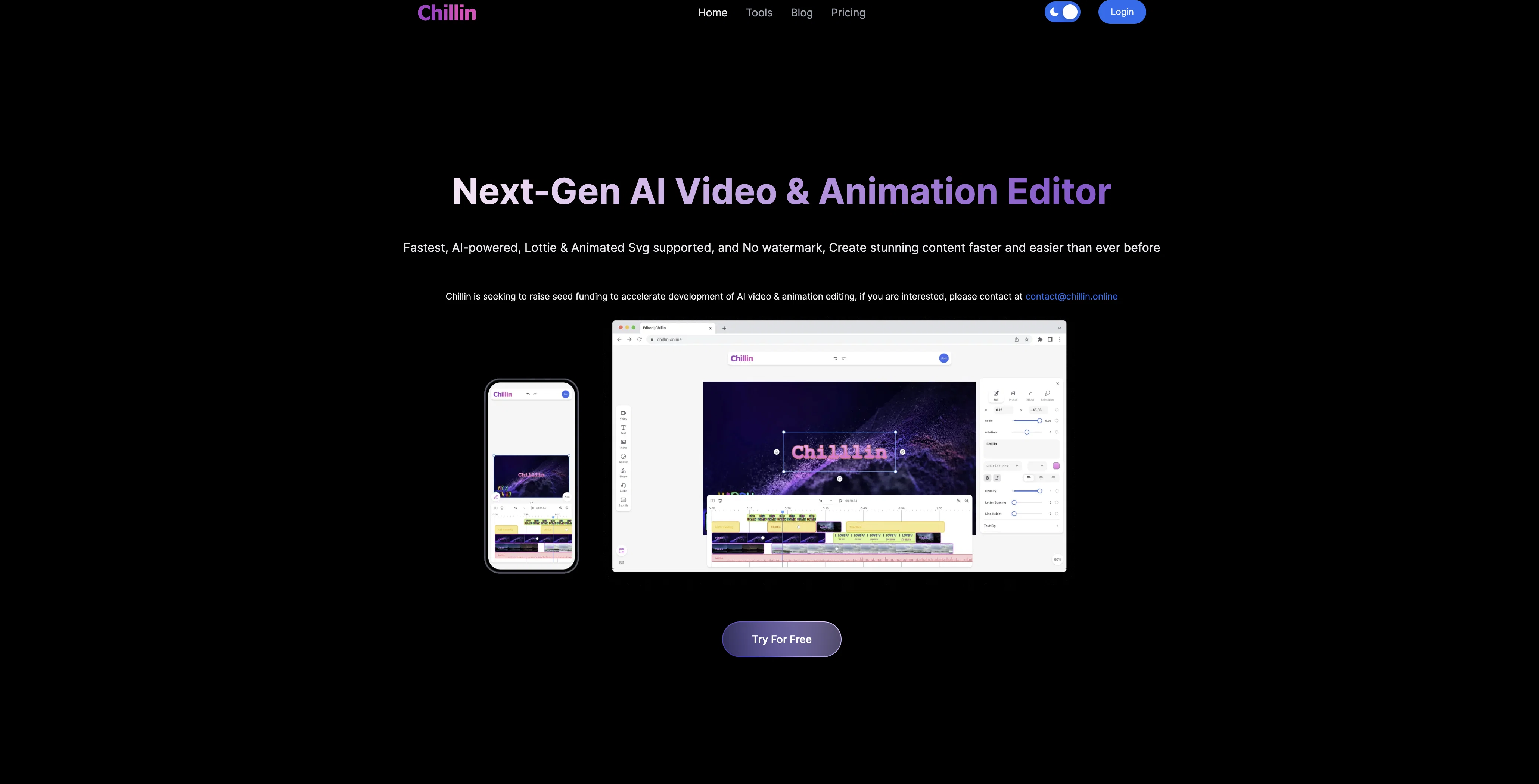 Chillin website