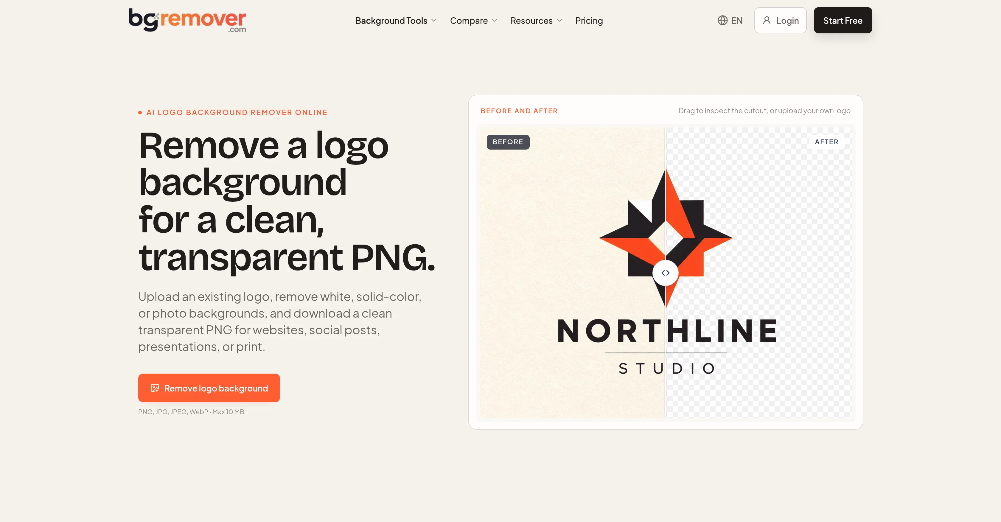 Logo Background Remover website