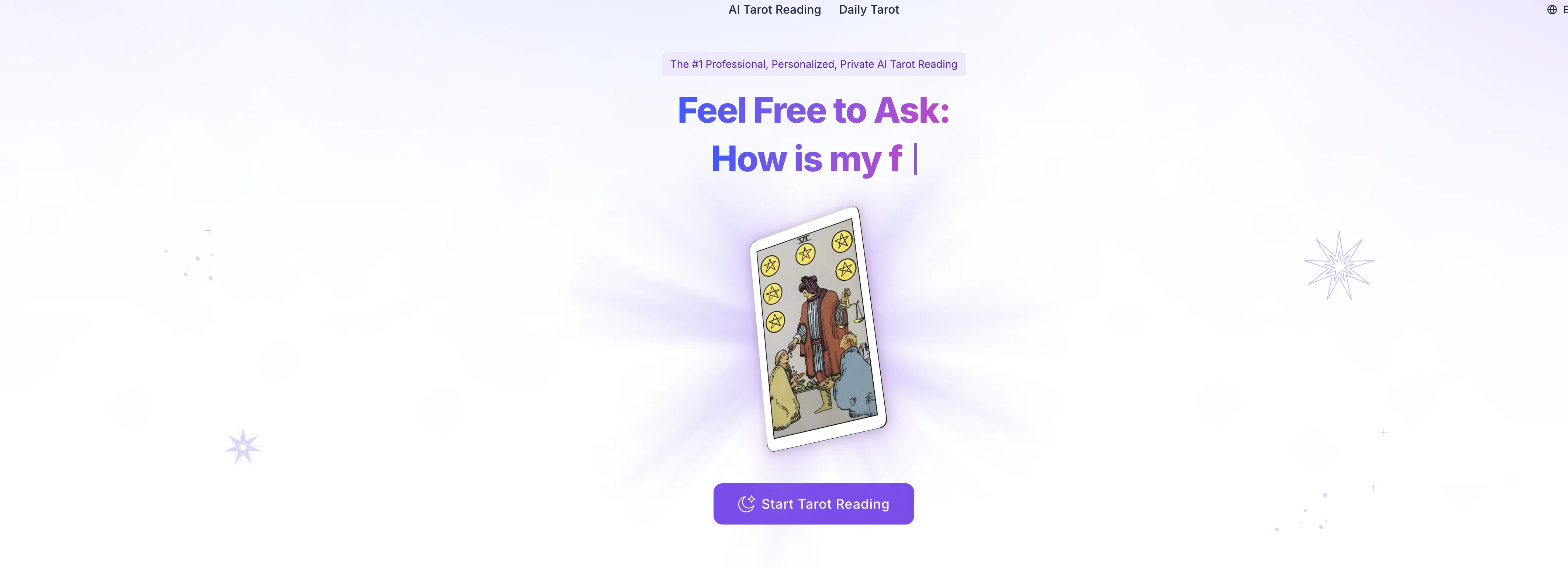 Tarota.ai website