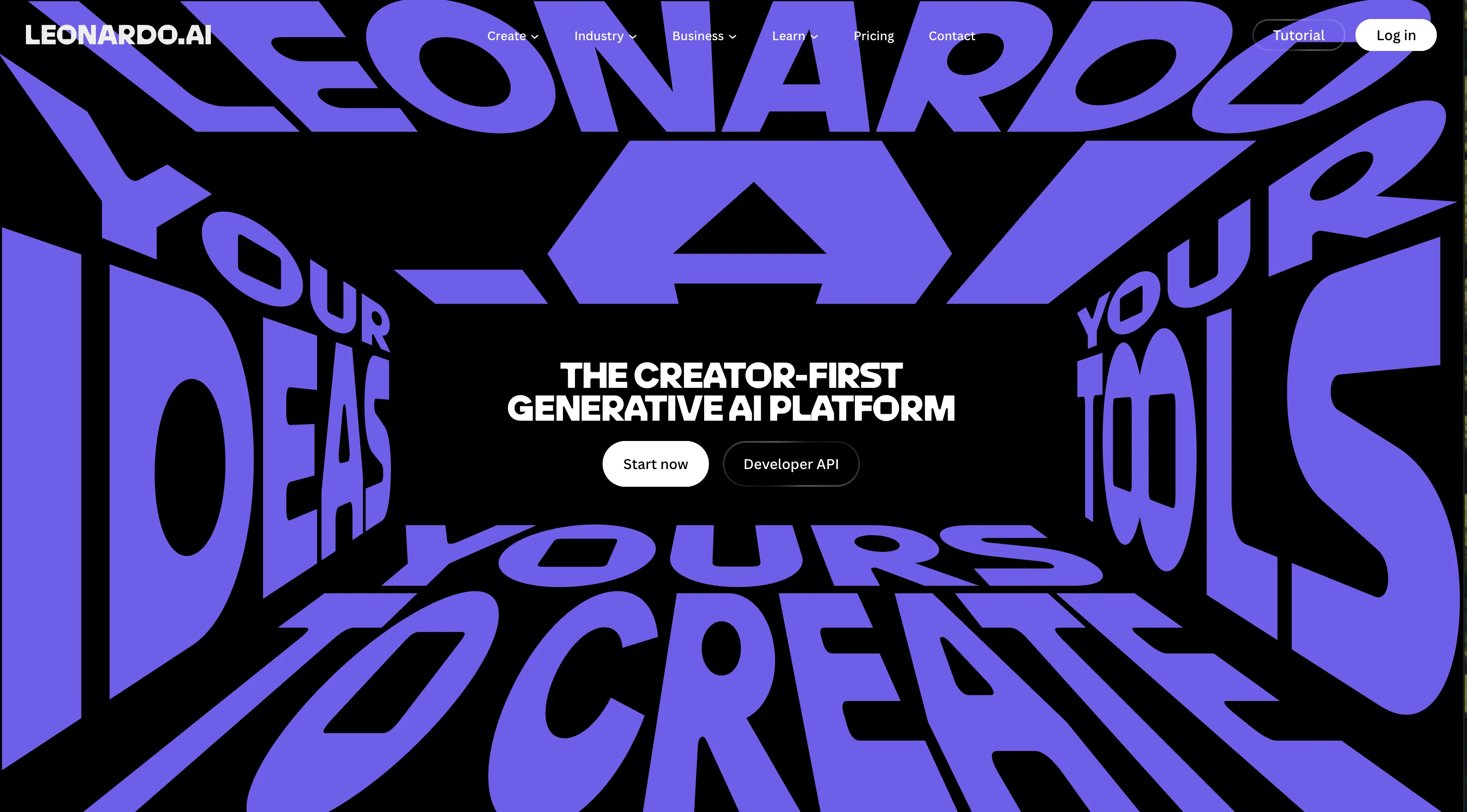 Leonardo AI website