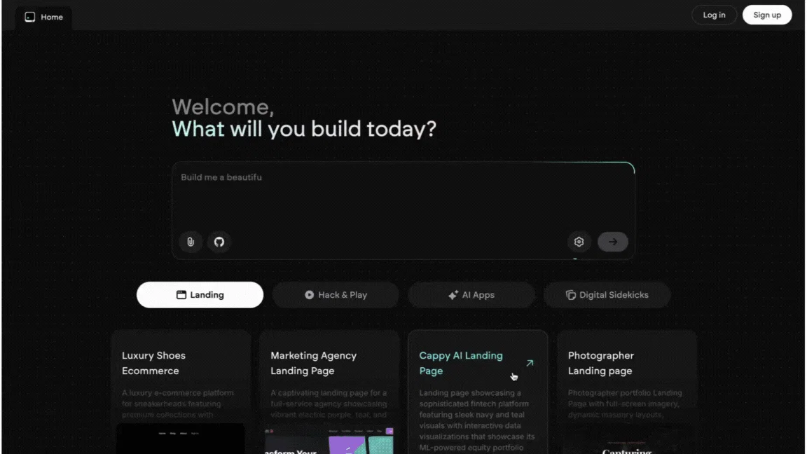 Emergent website