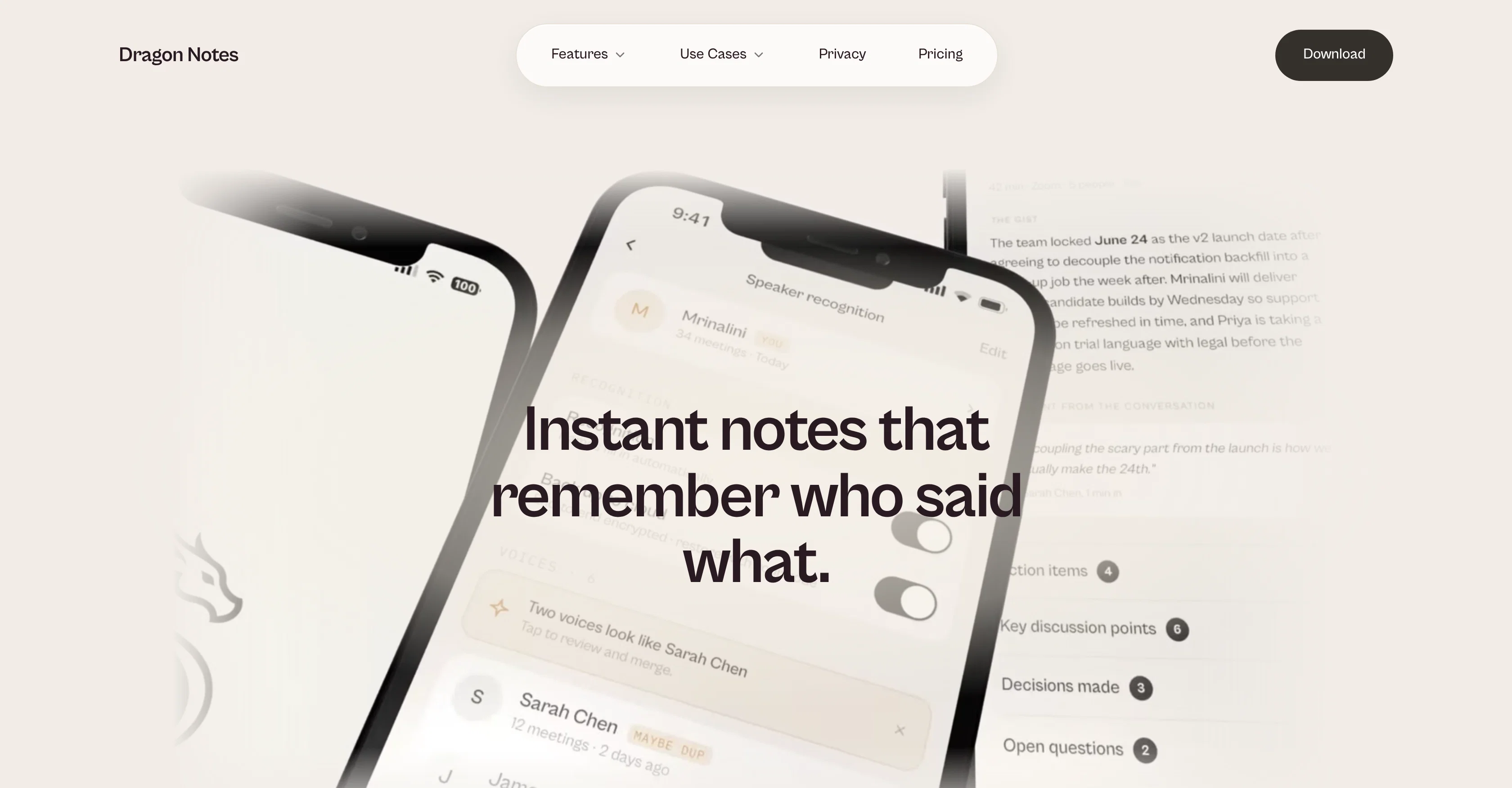 Dragon Notes website