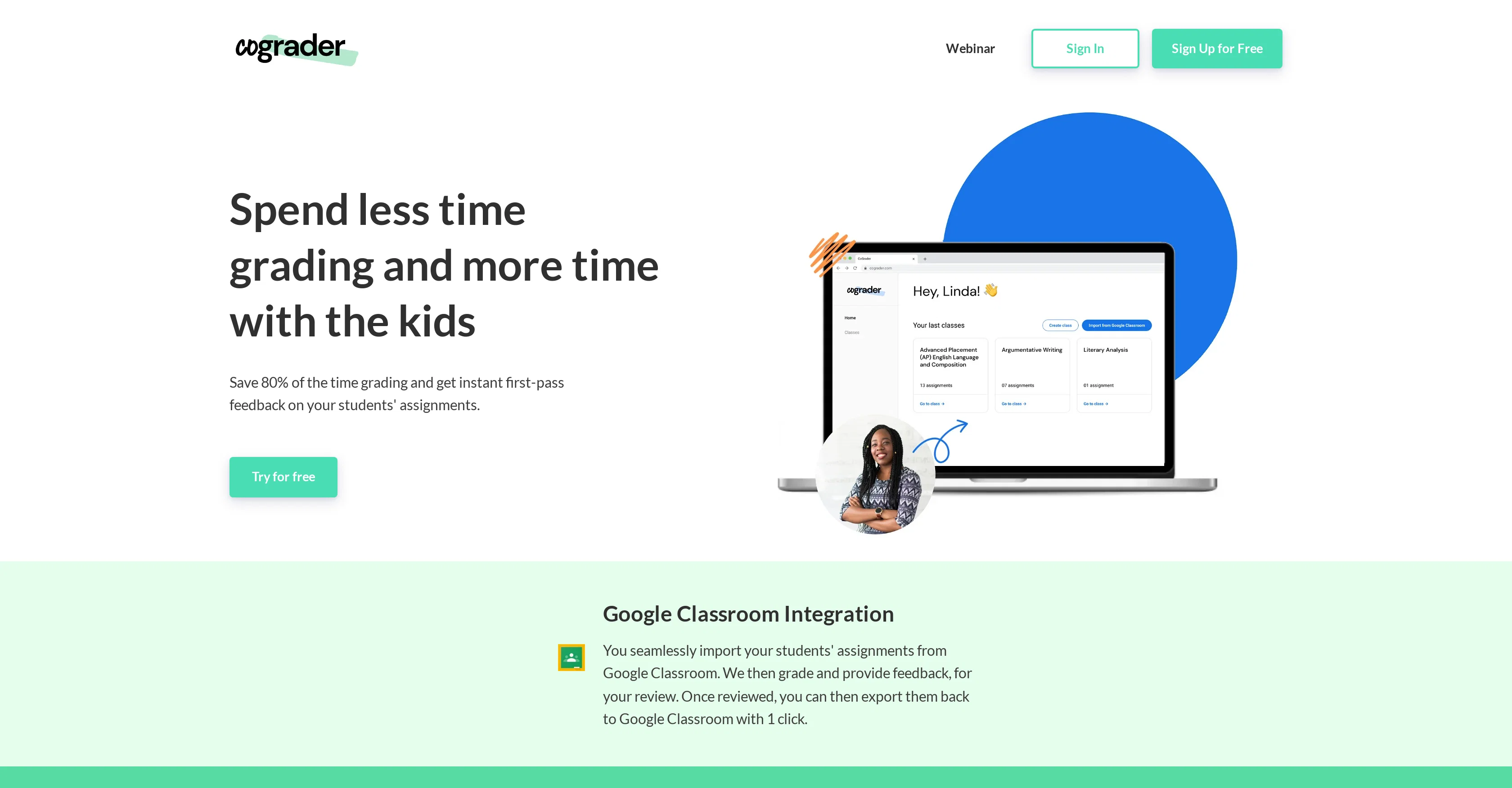 CoGrader website