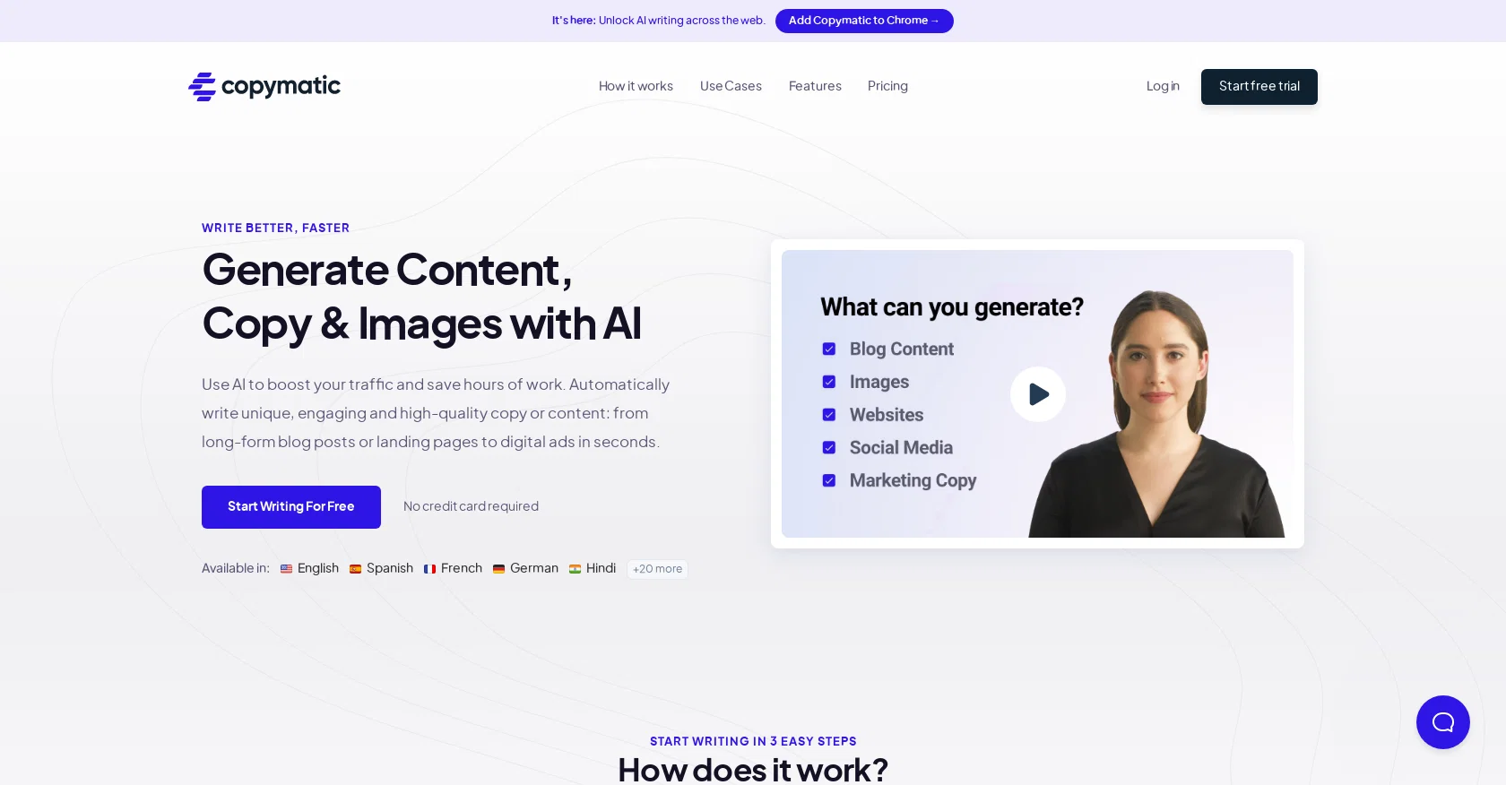 Copymatic website