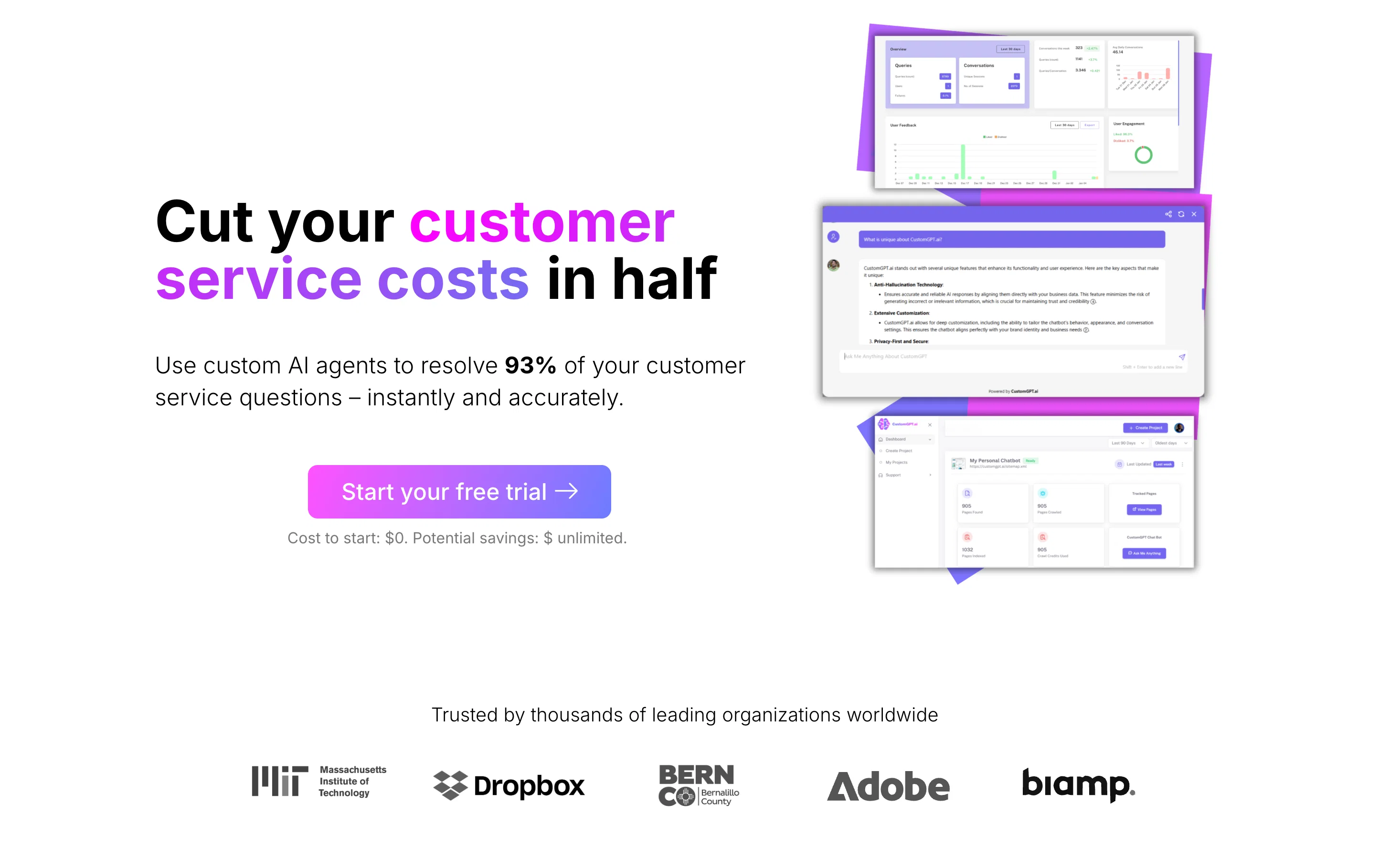 CustomGPT.ai website