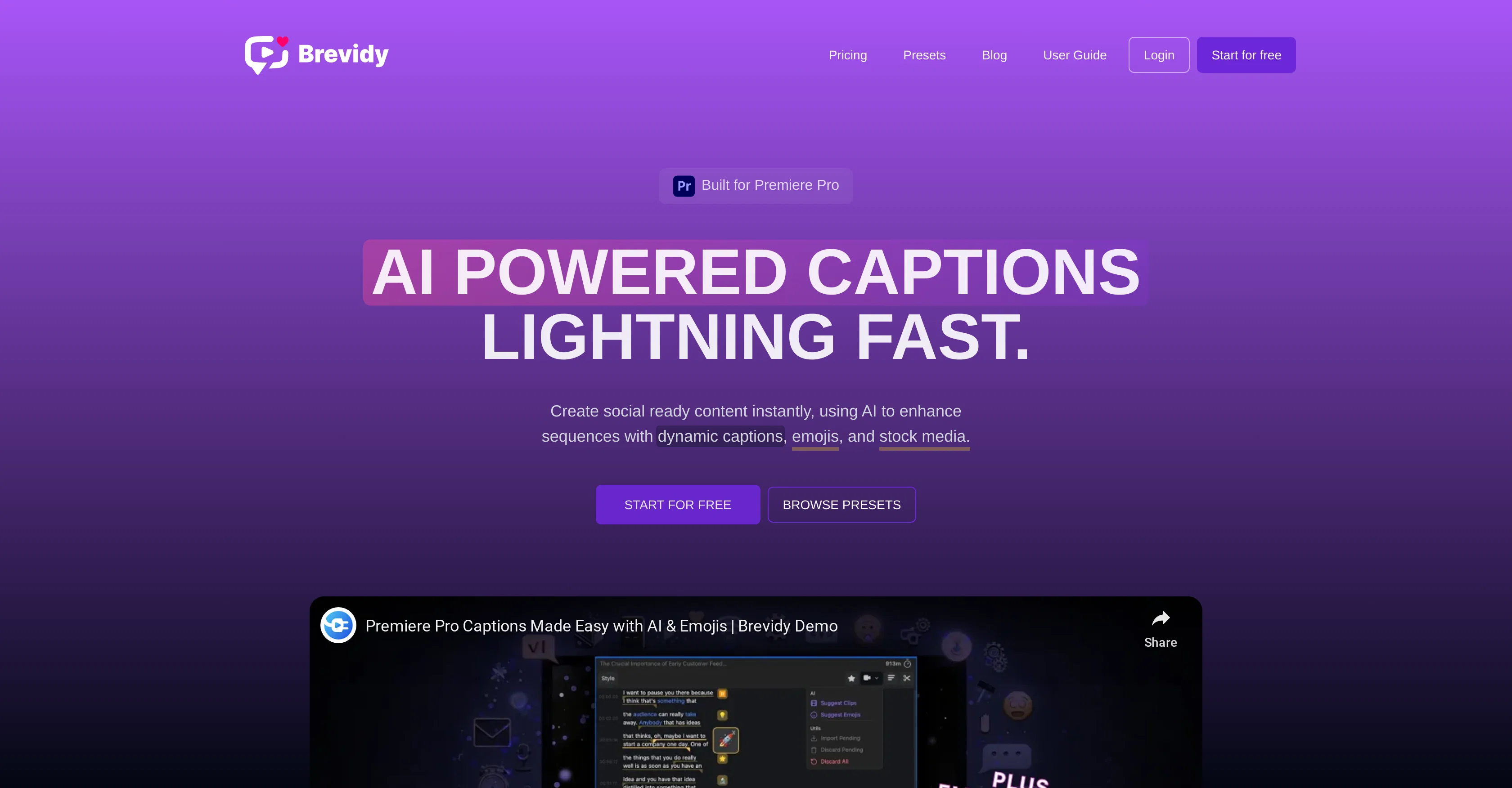 Brevidy website