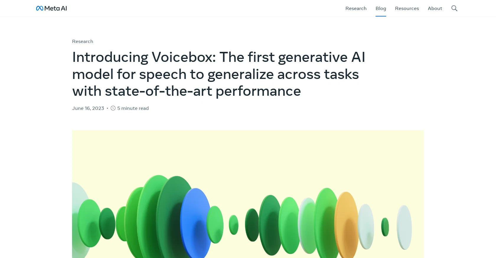 Voicebox by Meta website