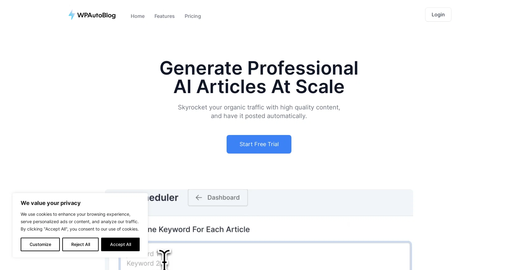 WPAutoBlog website