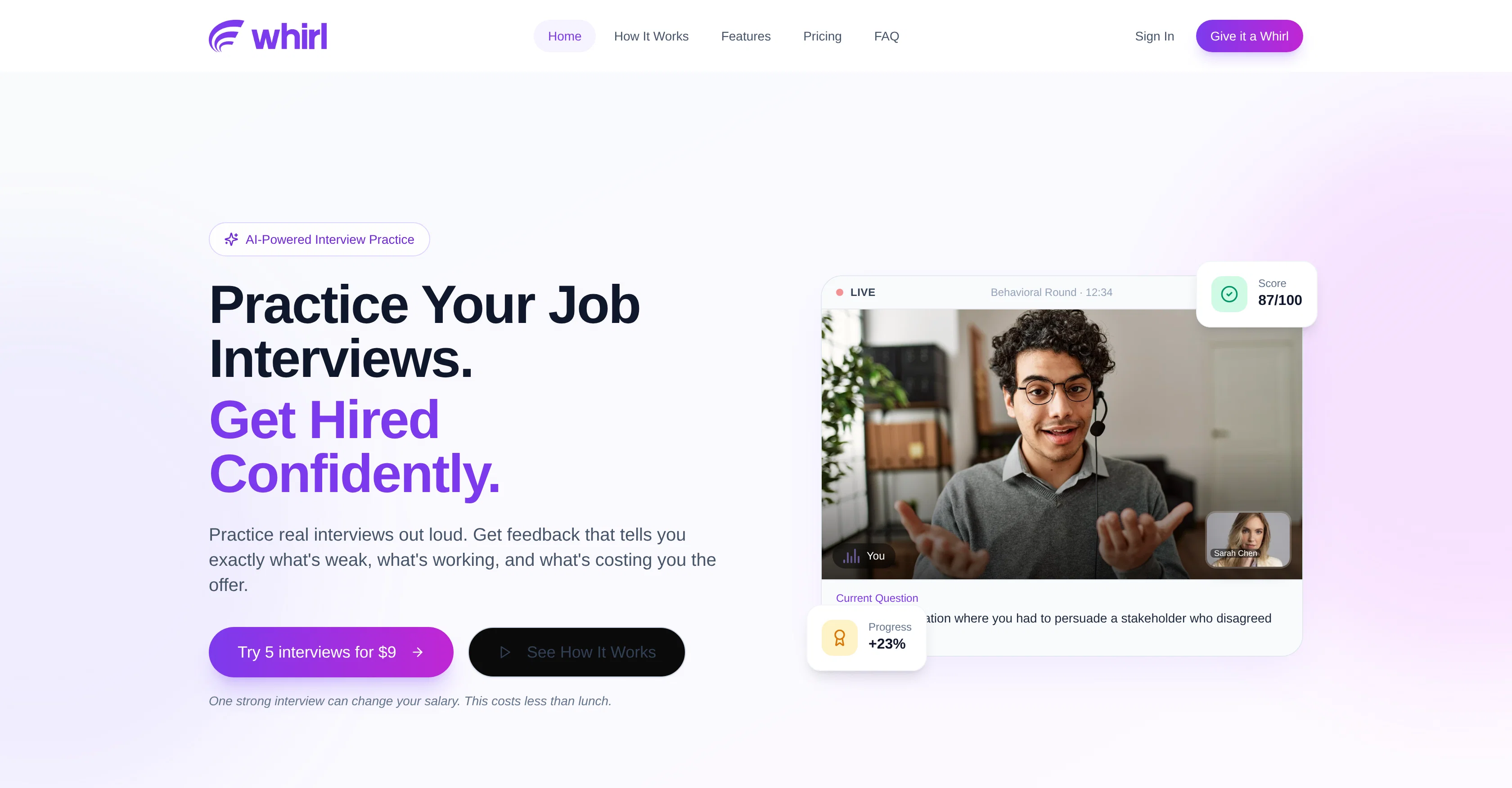 Whirl website