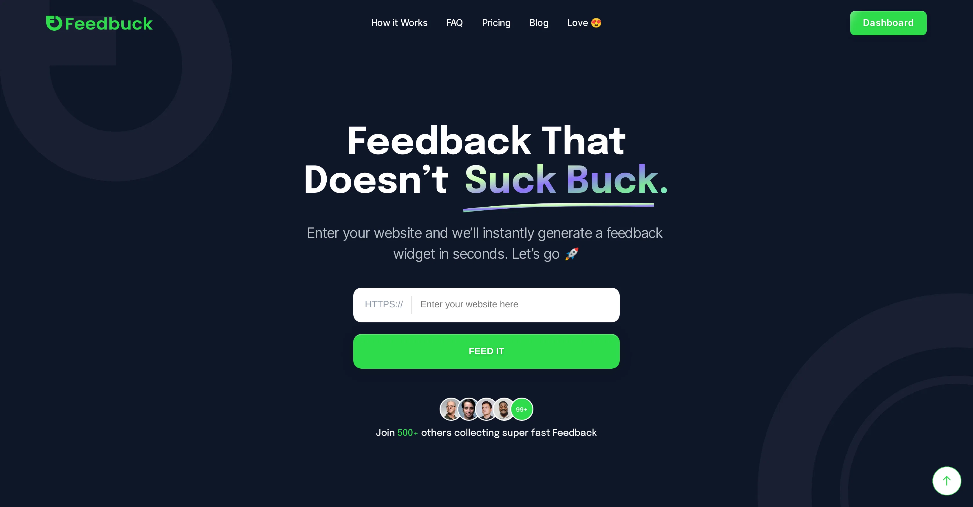 Feedbuck AI website