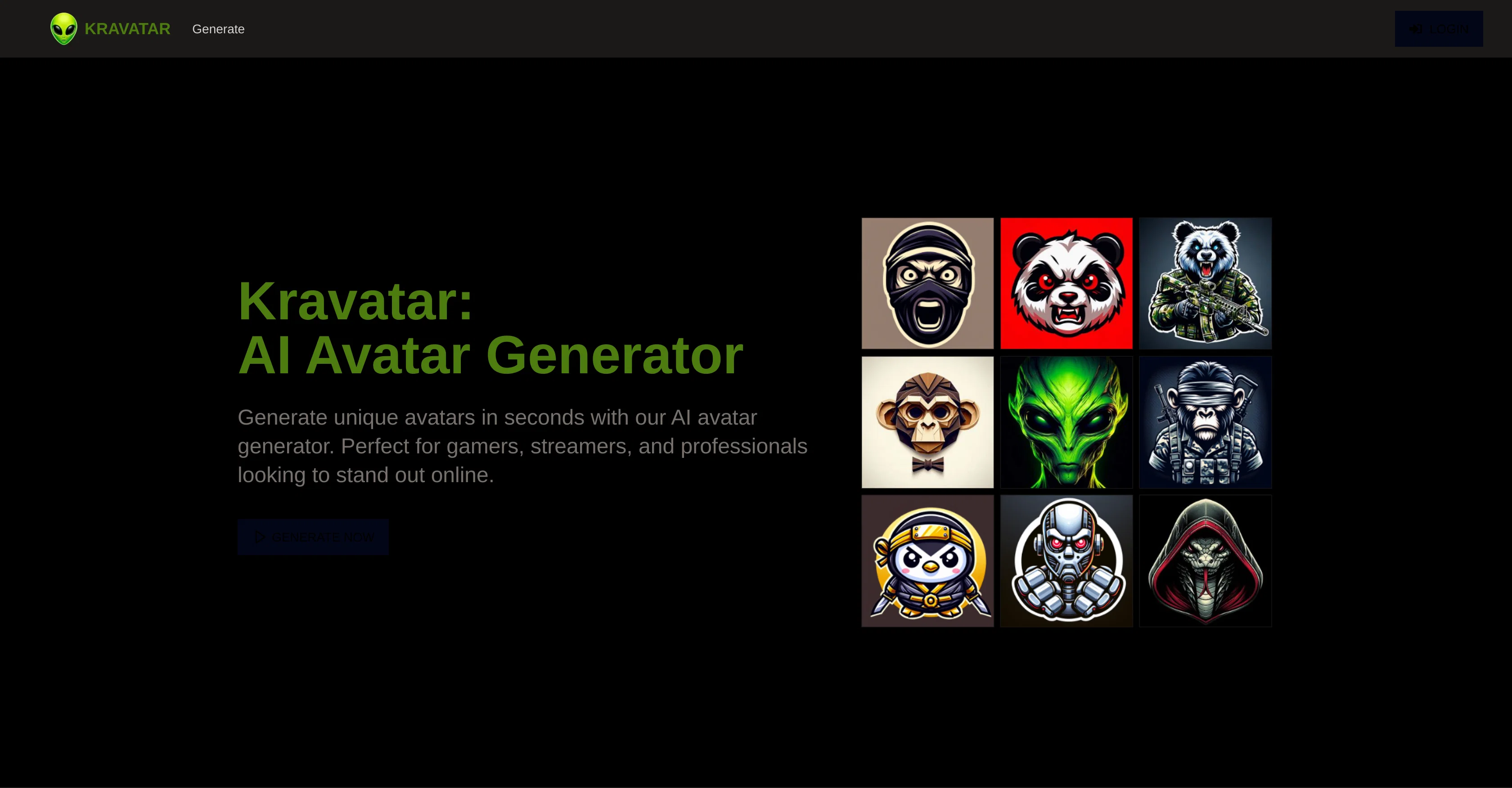 Kravatar website