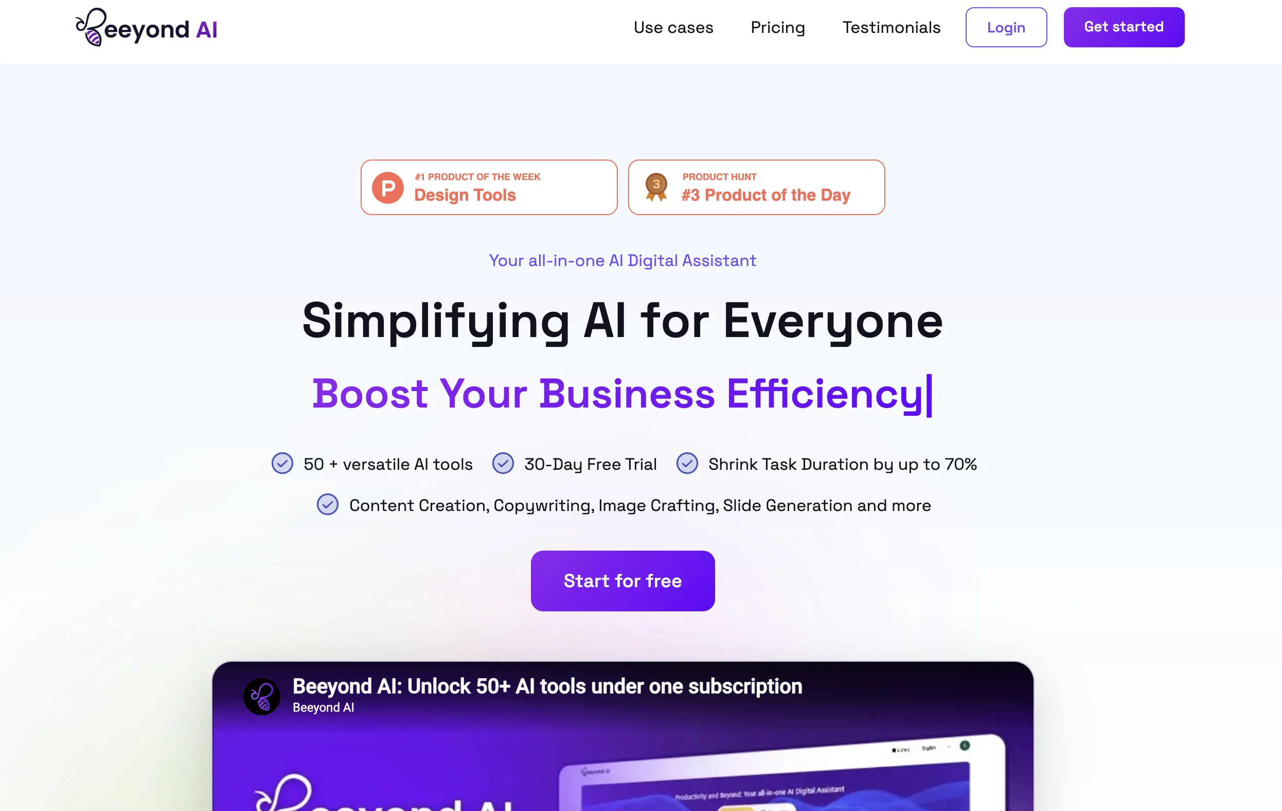 Beeyond AI website