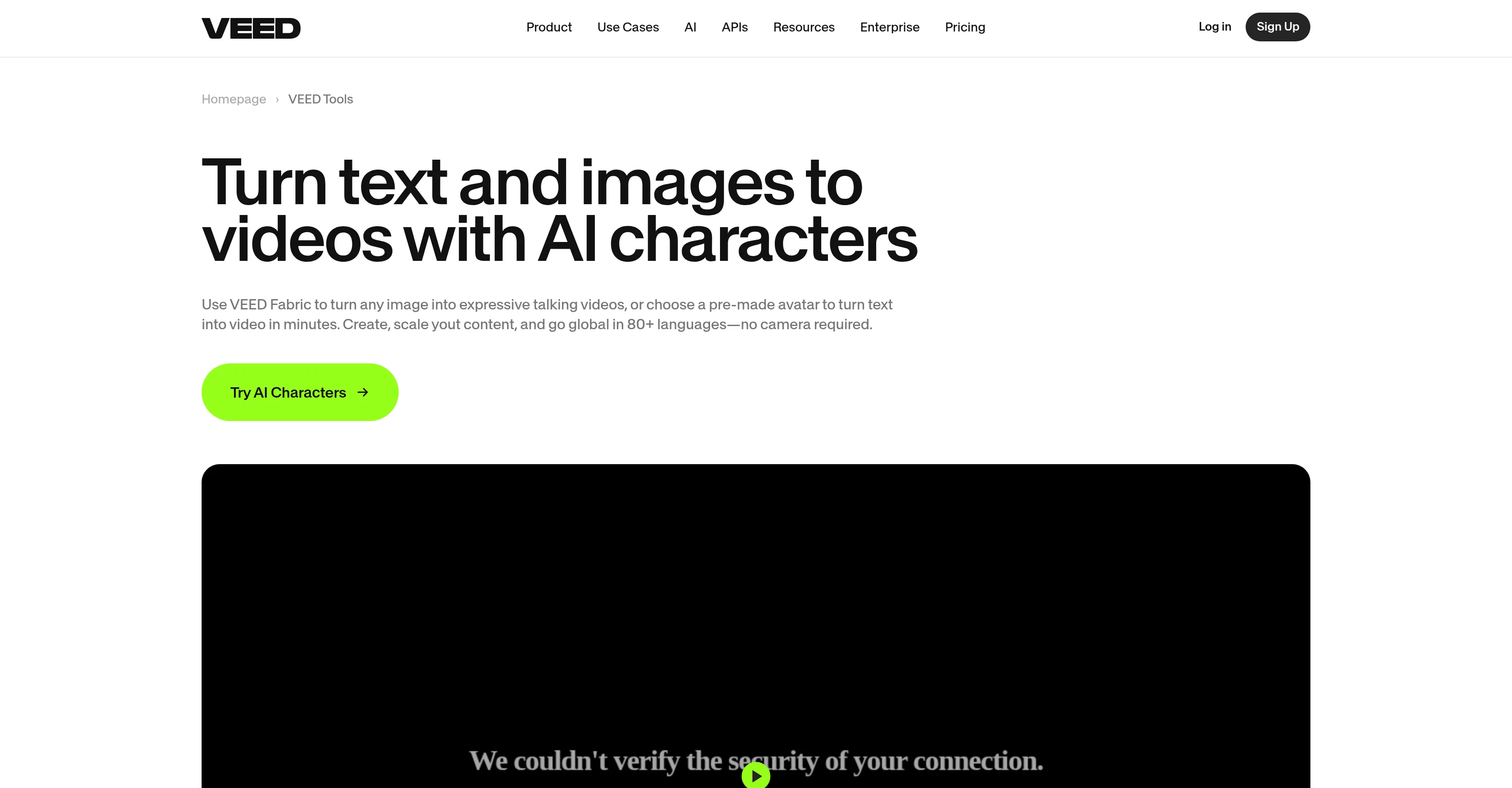 Veed.io website