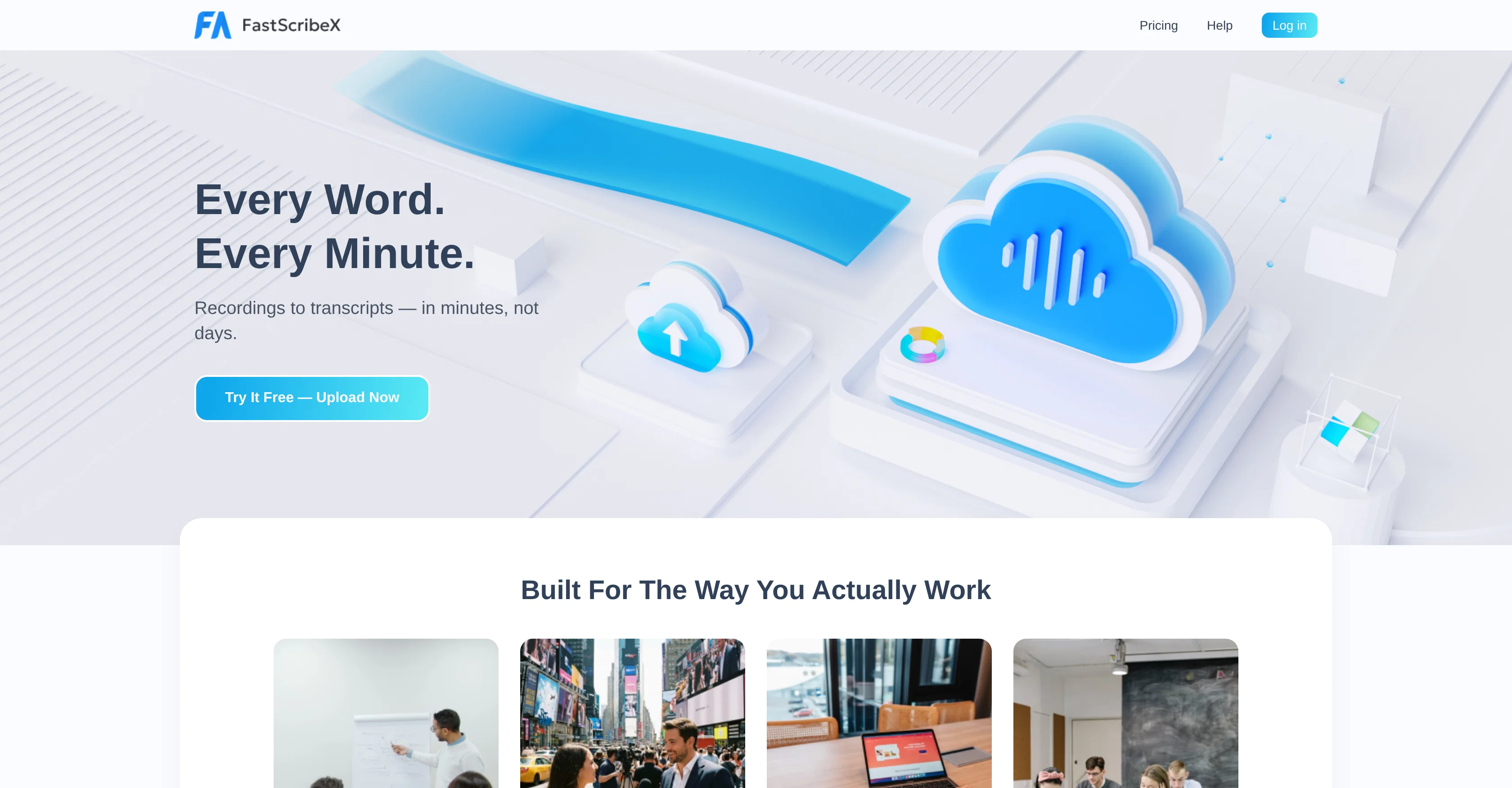 FastScribeX website