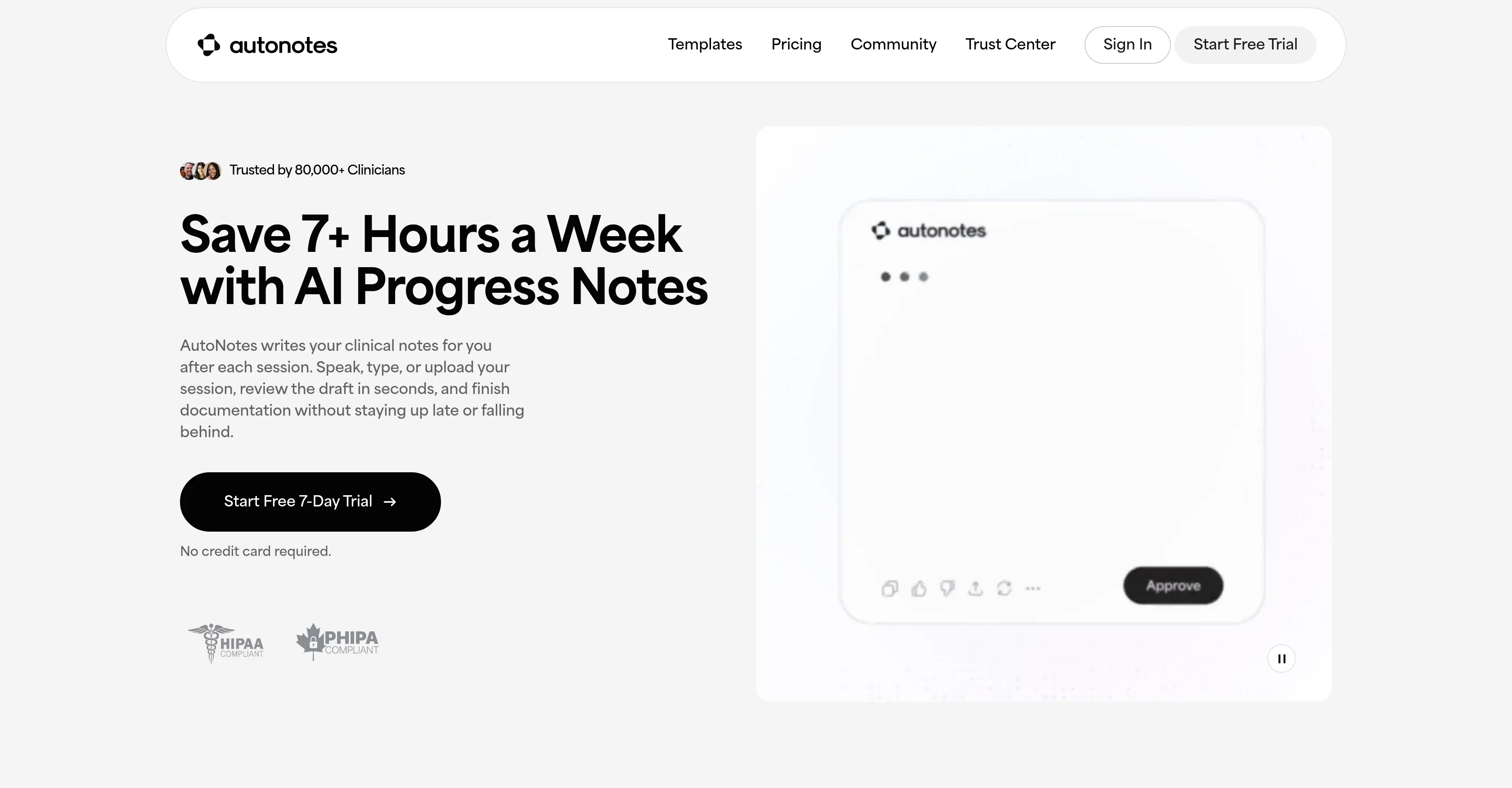 AutoNotes website