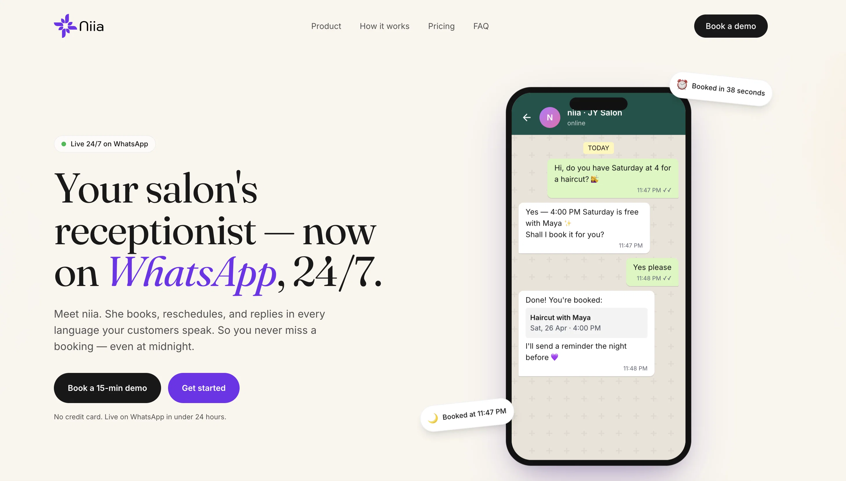 niia by navan.ai website