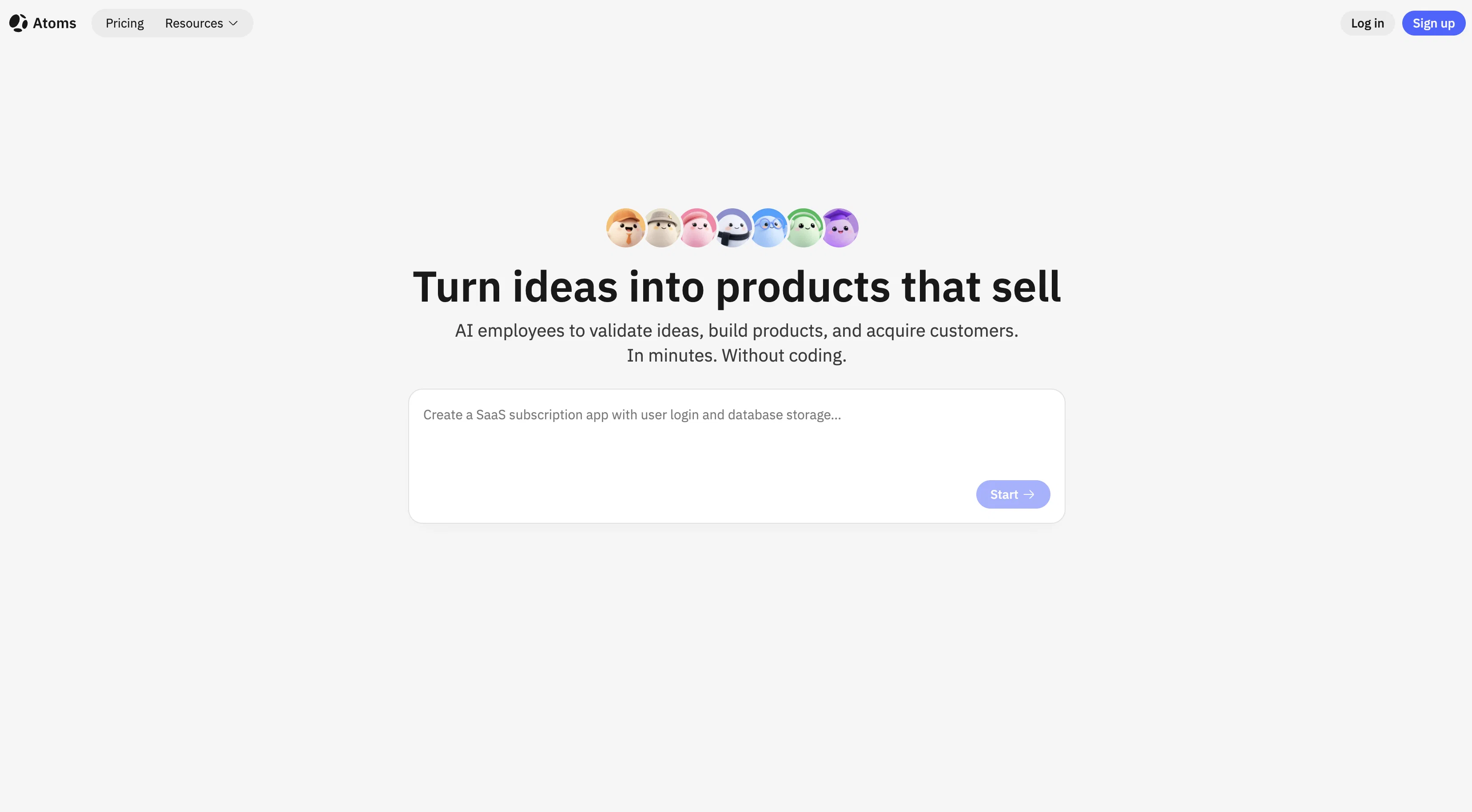 Atoms website