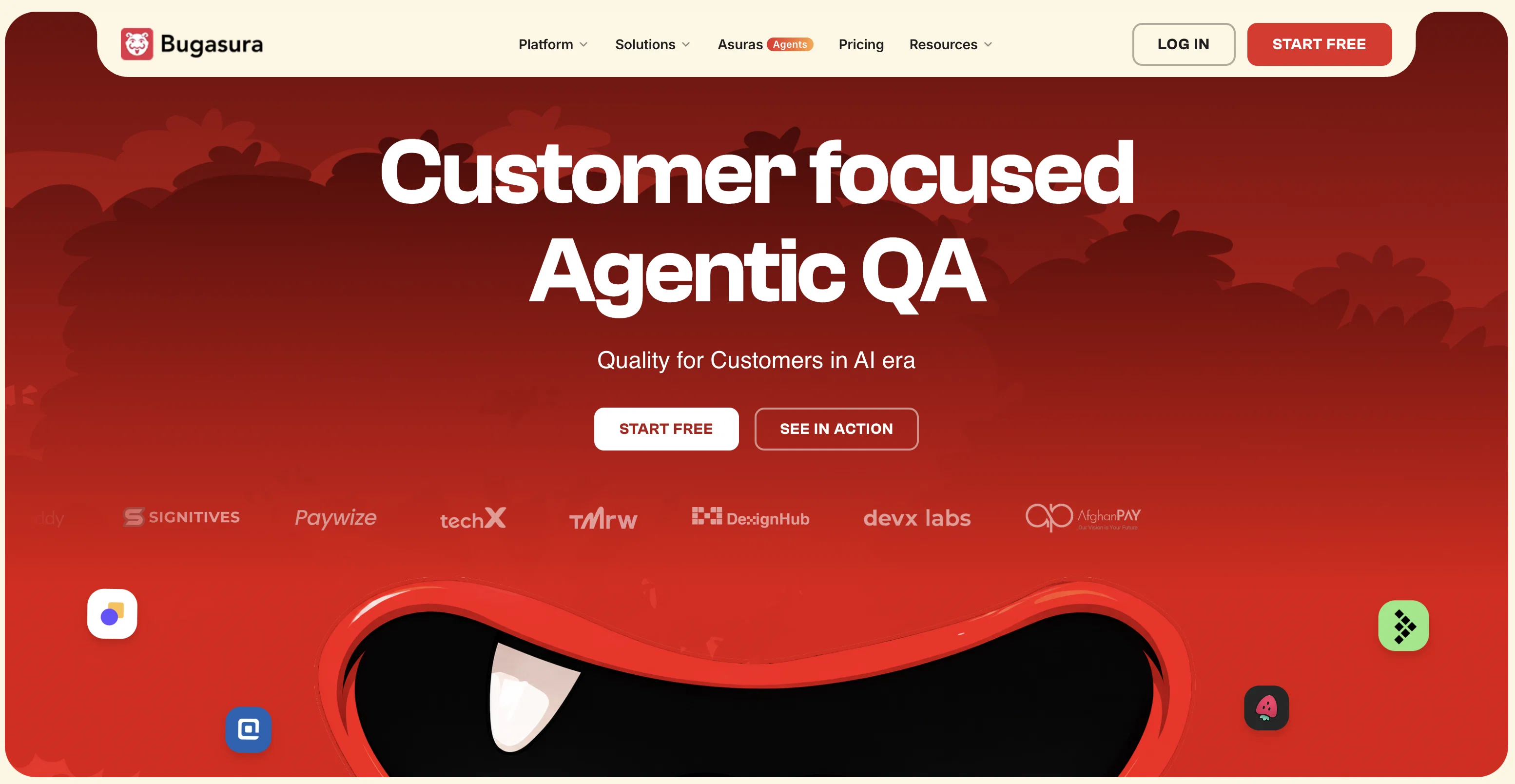 Bugasura website
