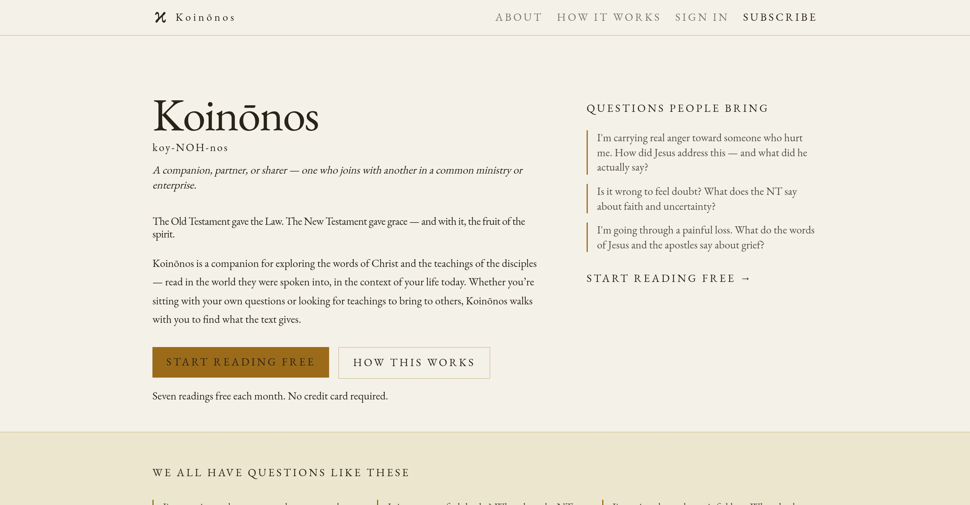 Koinonos website