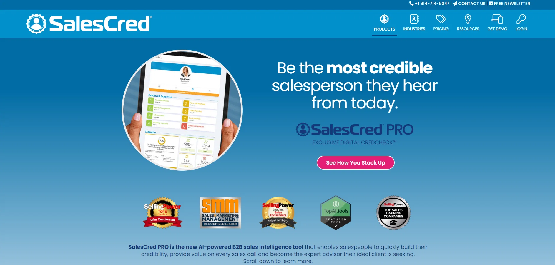 SalesCred website