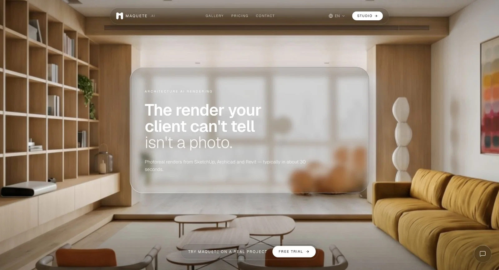 Maquete AI website