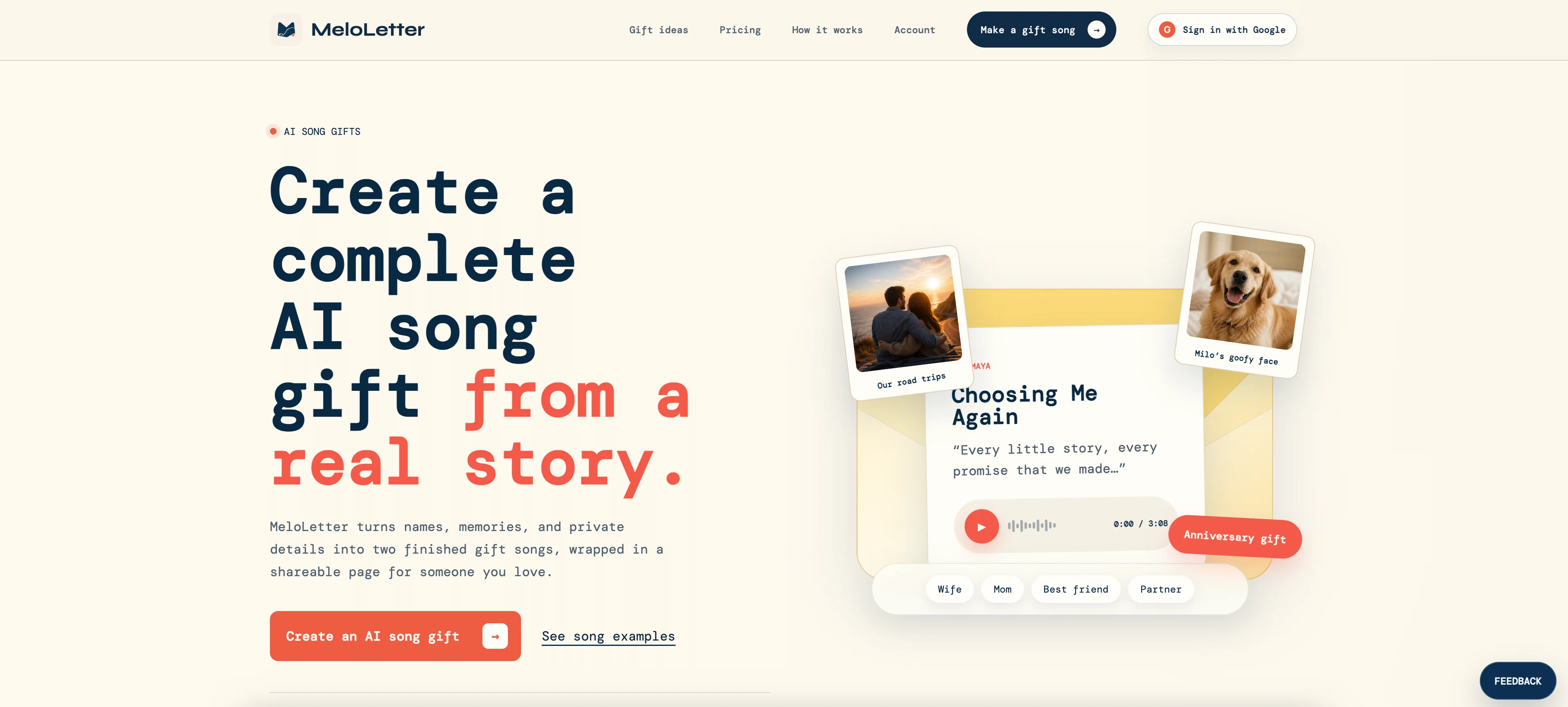 MeloLetter website