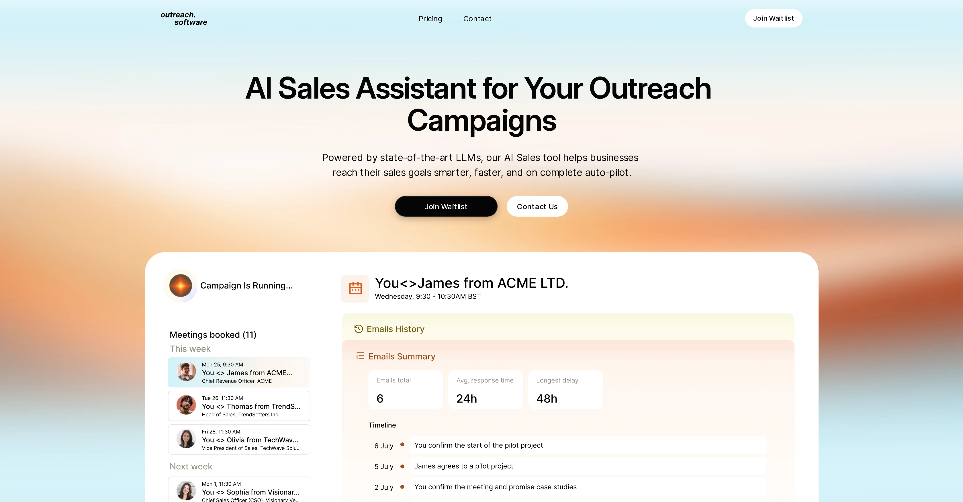 AI Sales Assistant website