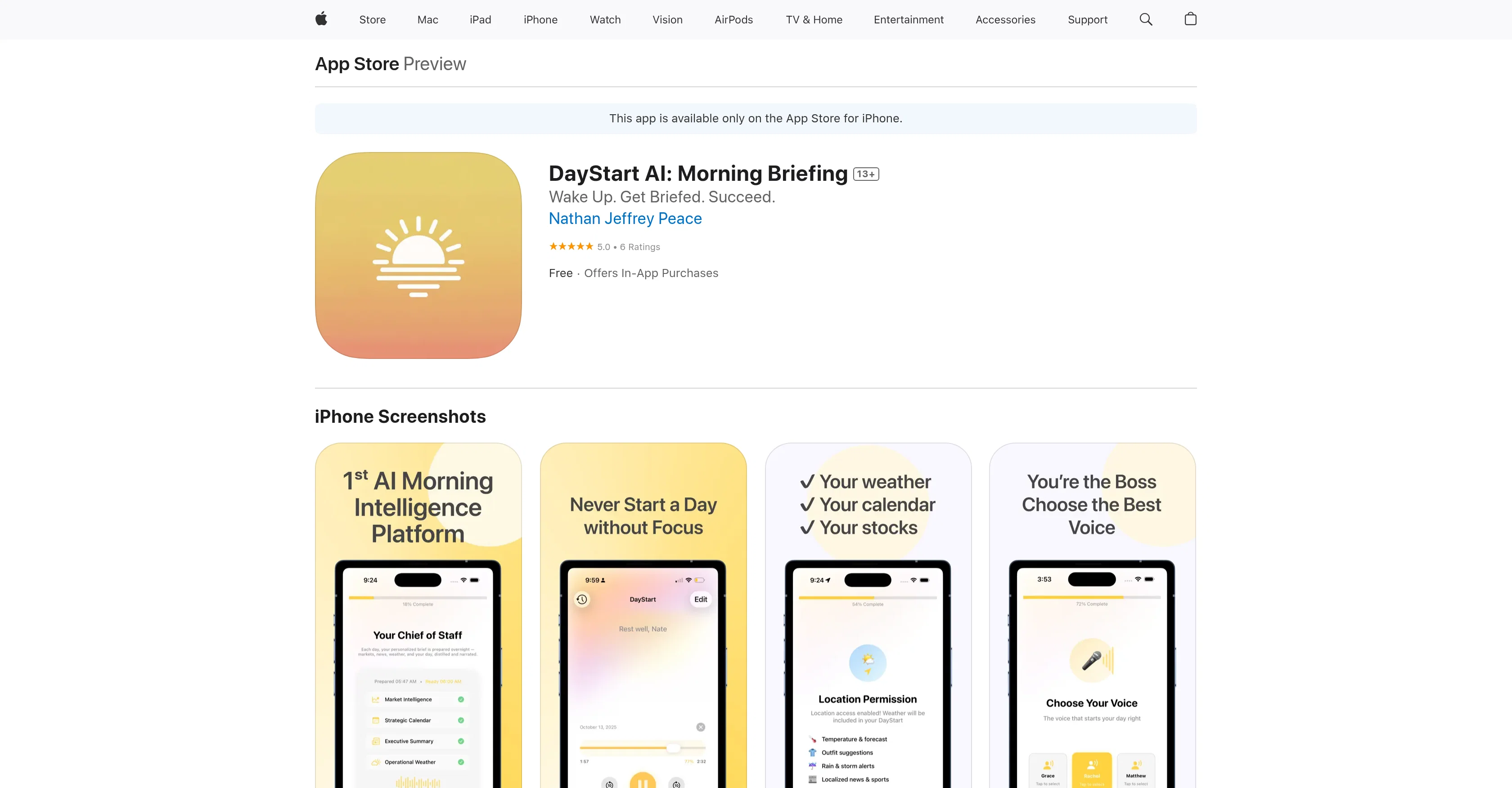 DayStart AI website