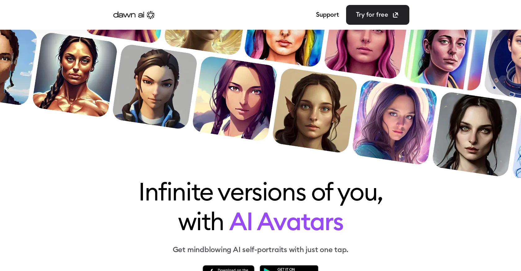 Dawn AI website