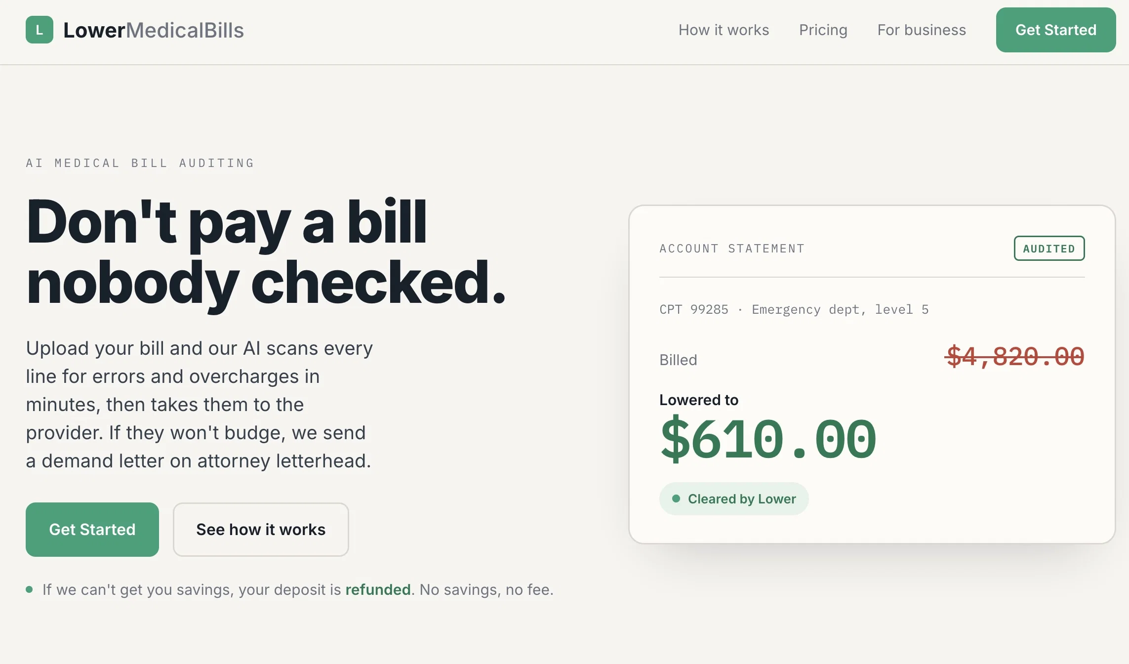 Lower Medical Bills - Use AI to negotiate your medica... website