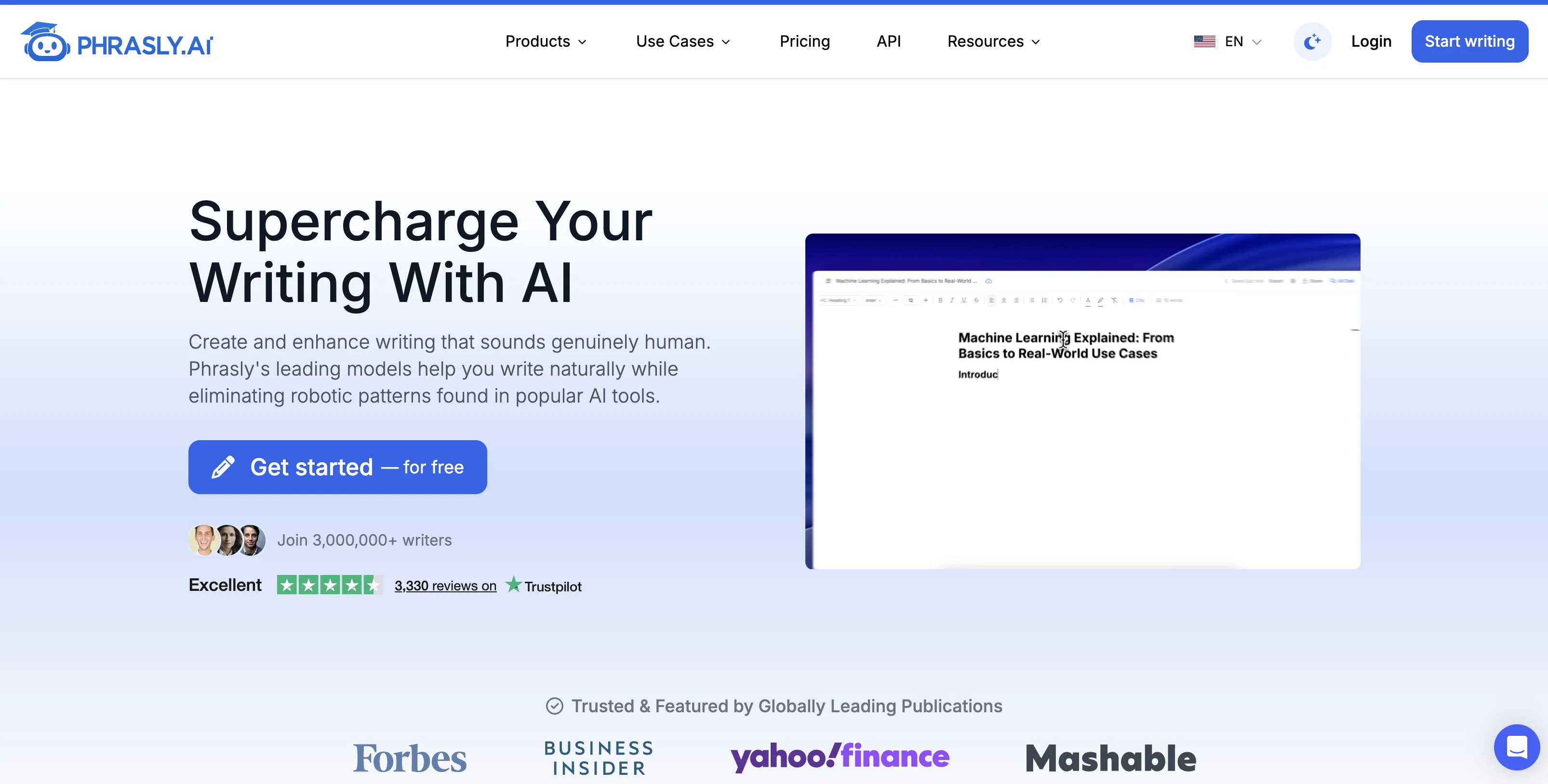 Phrasly website
