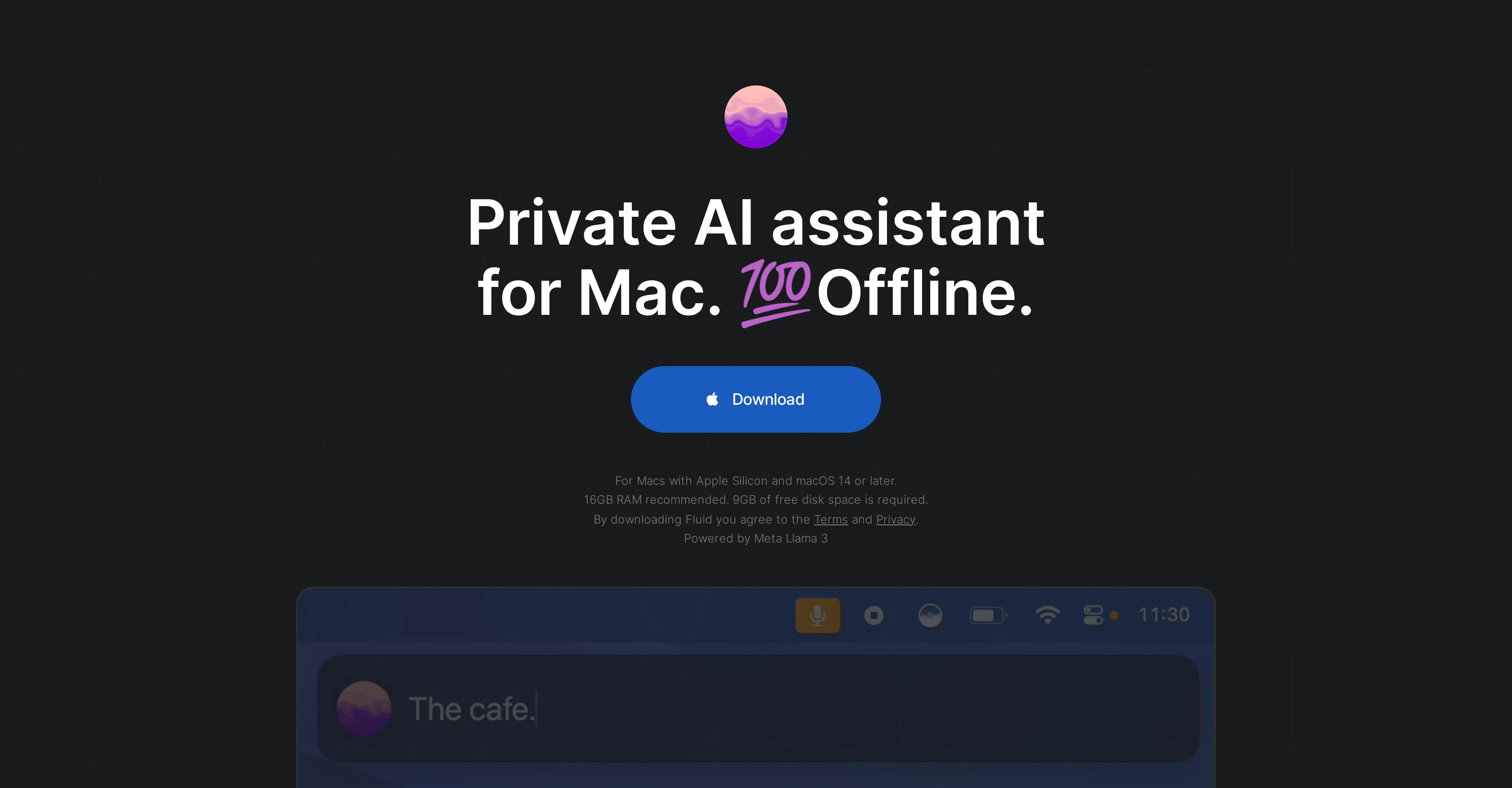 Fluid website