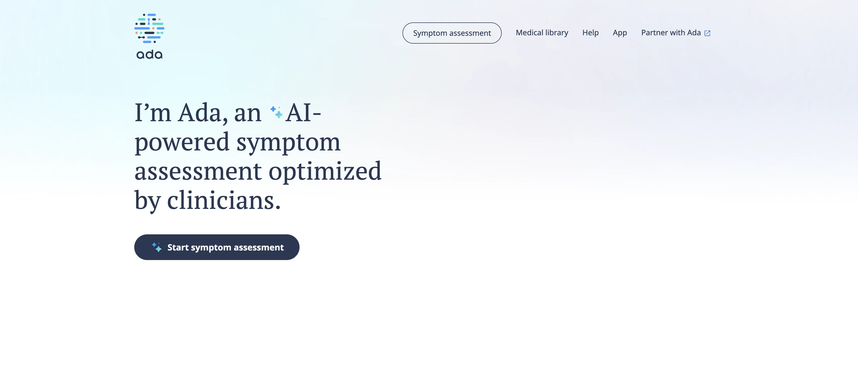 Ada Health website