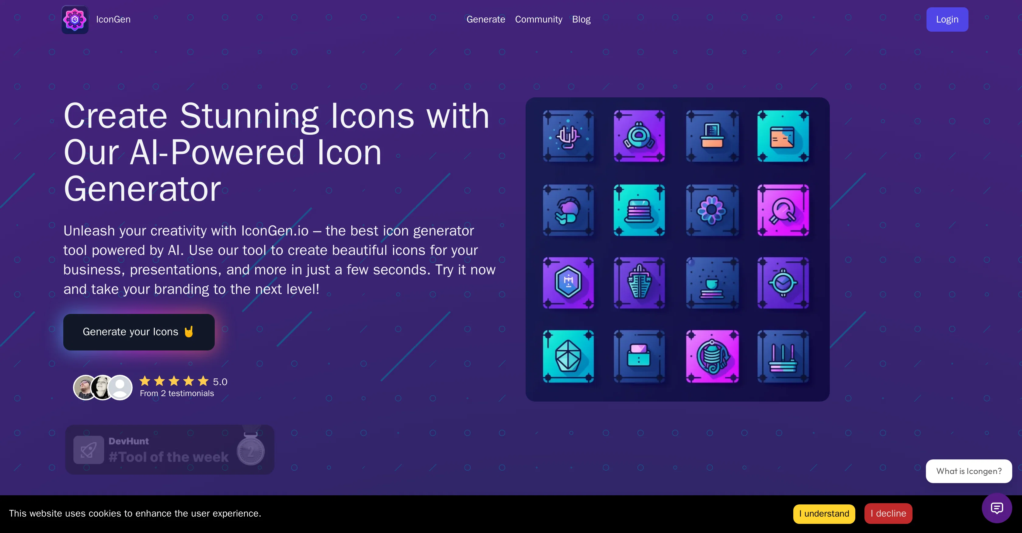 Icongen website
