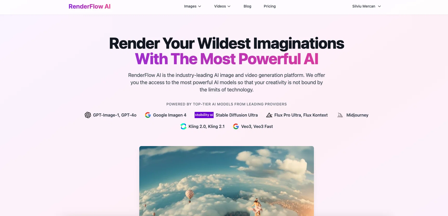 AI Video Generator by RenderFlow AI website