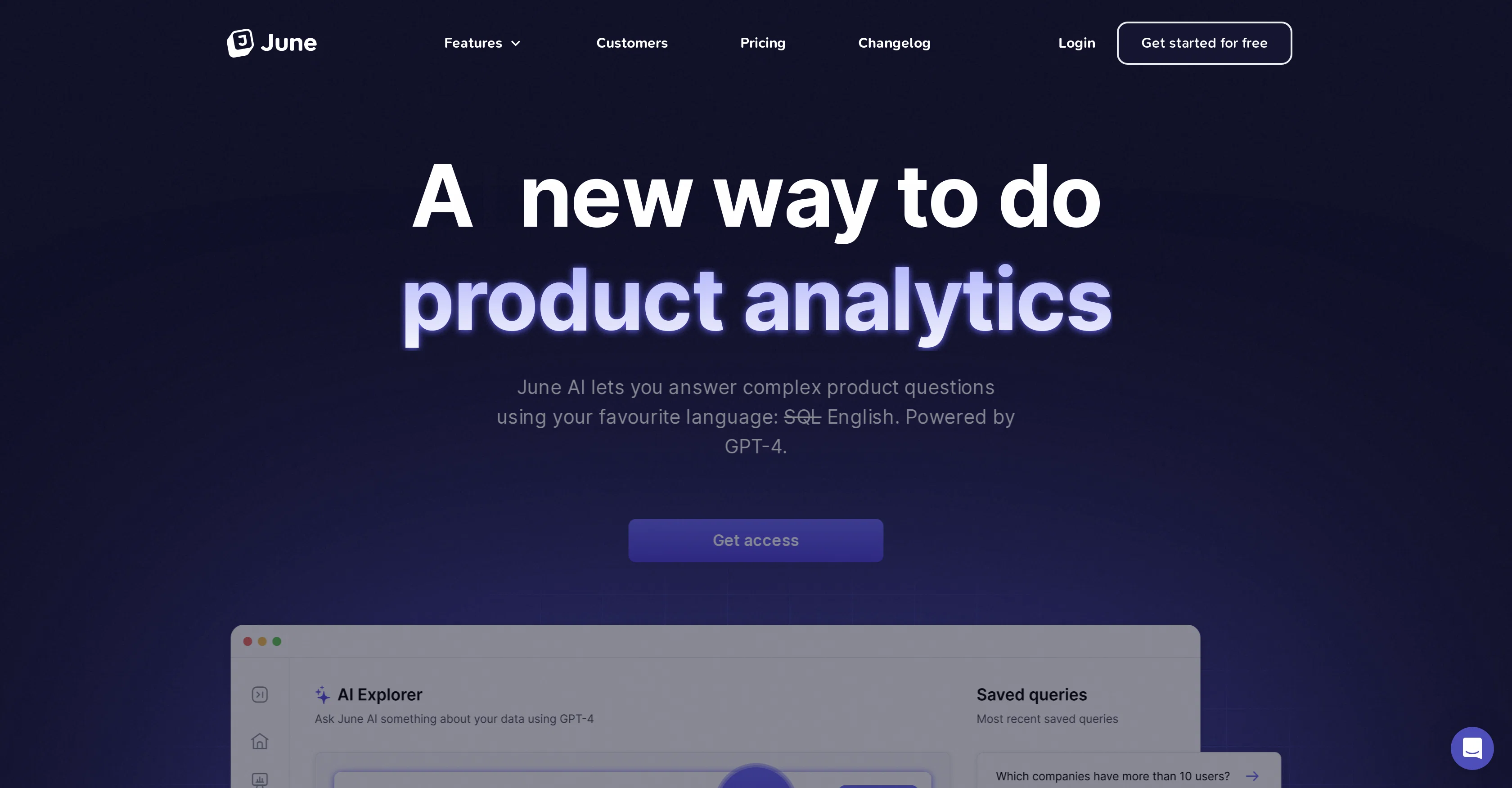 June AI website