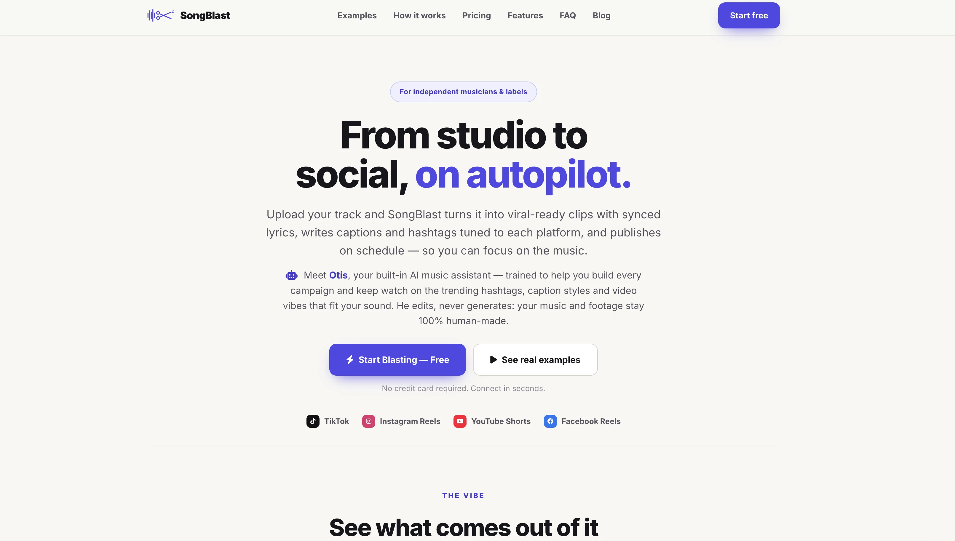 SongBlast website