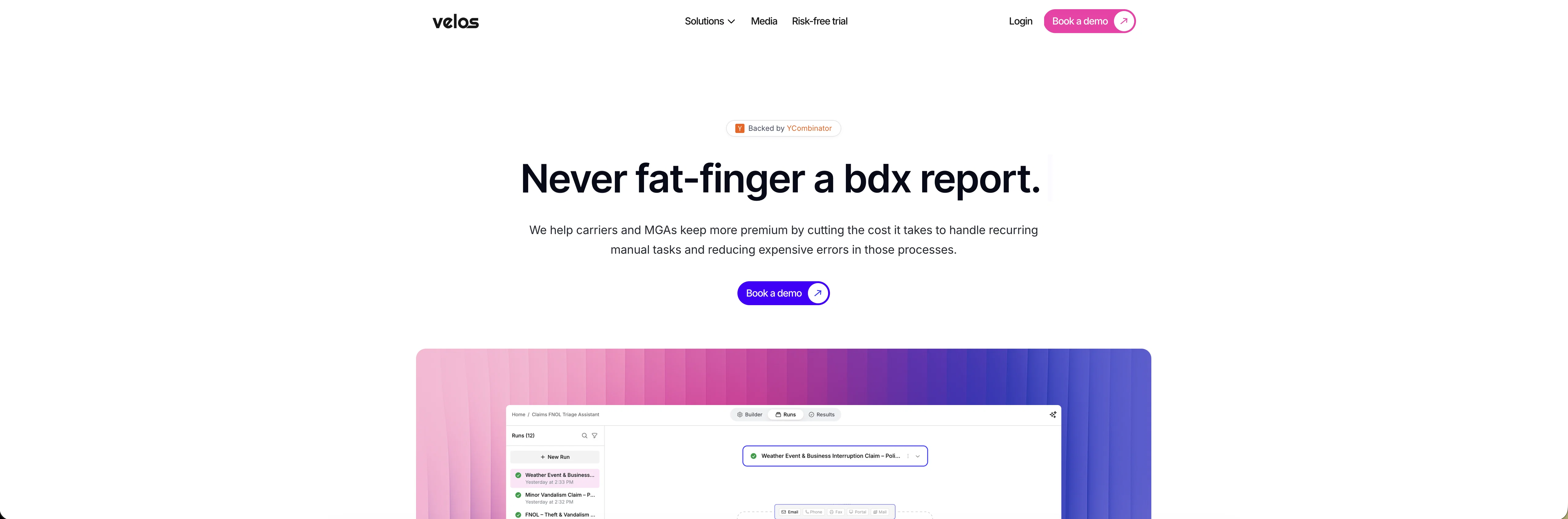 Velos website