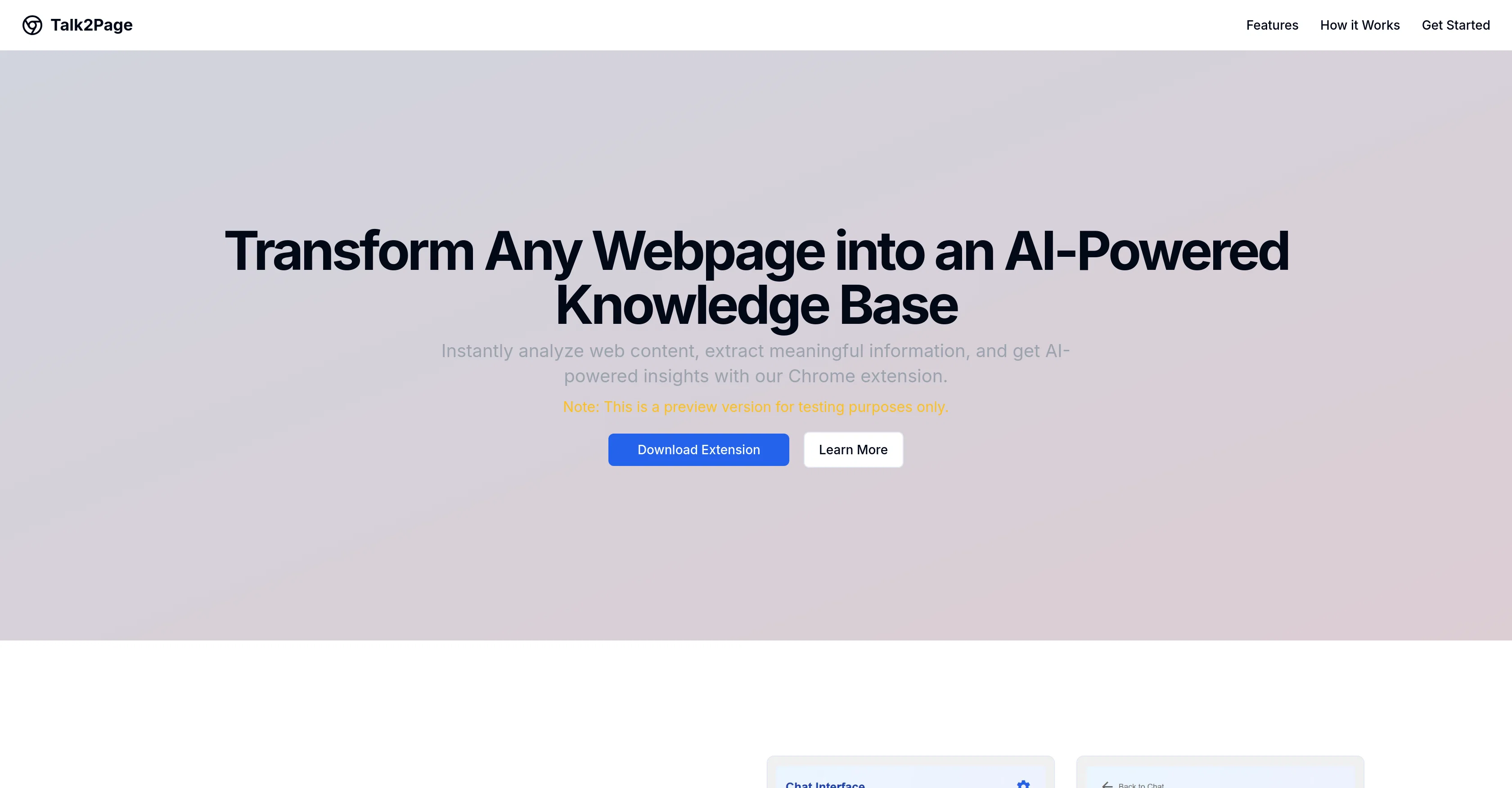 Talk2Page website