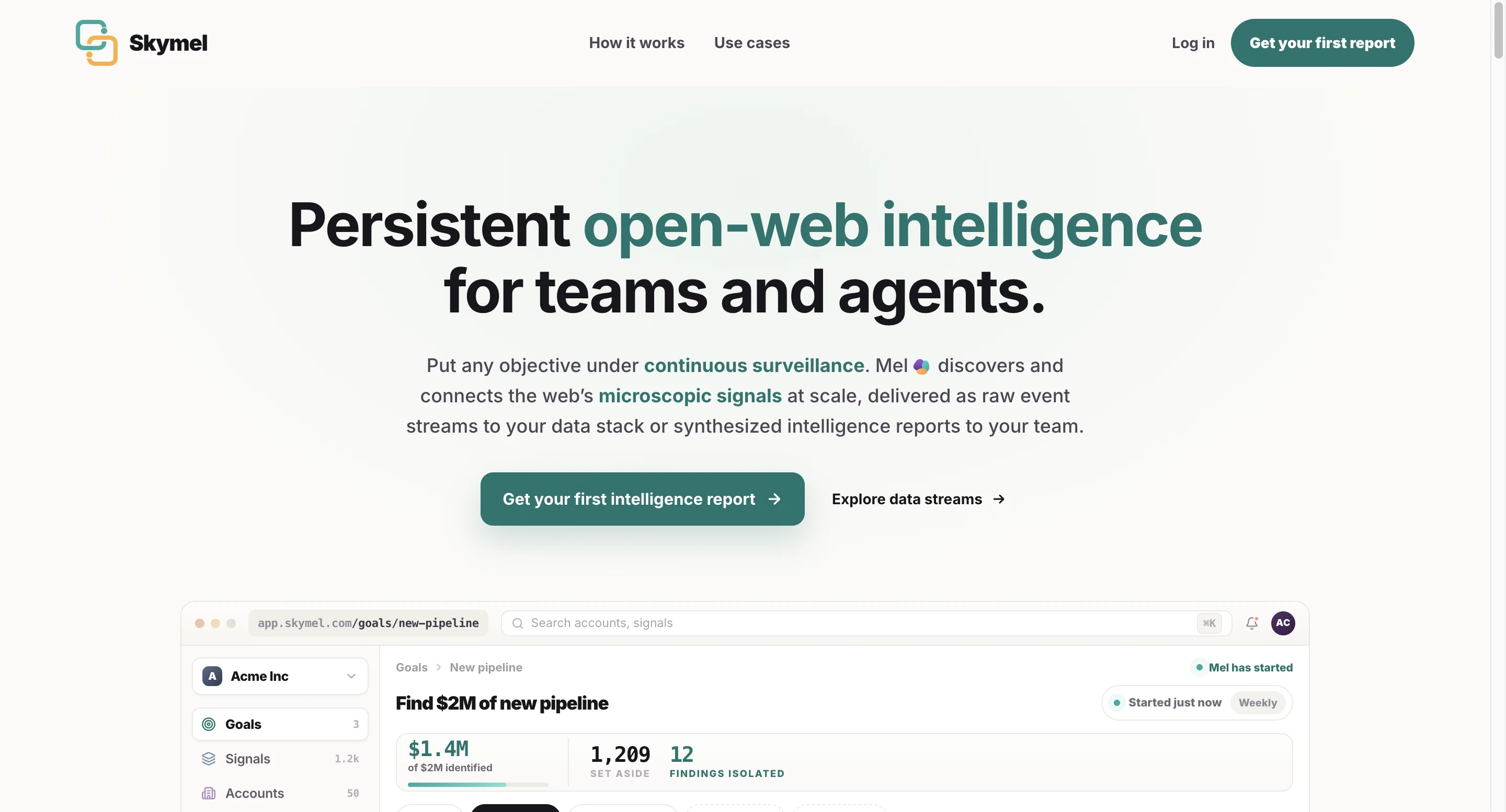 Skymel LEGATO - Autonomous Agent Design & Deployment ... website