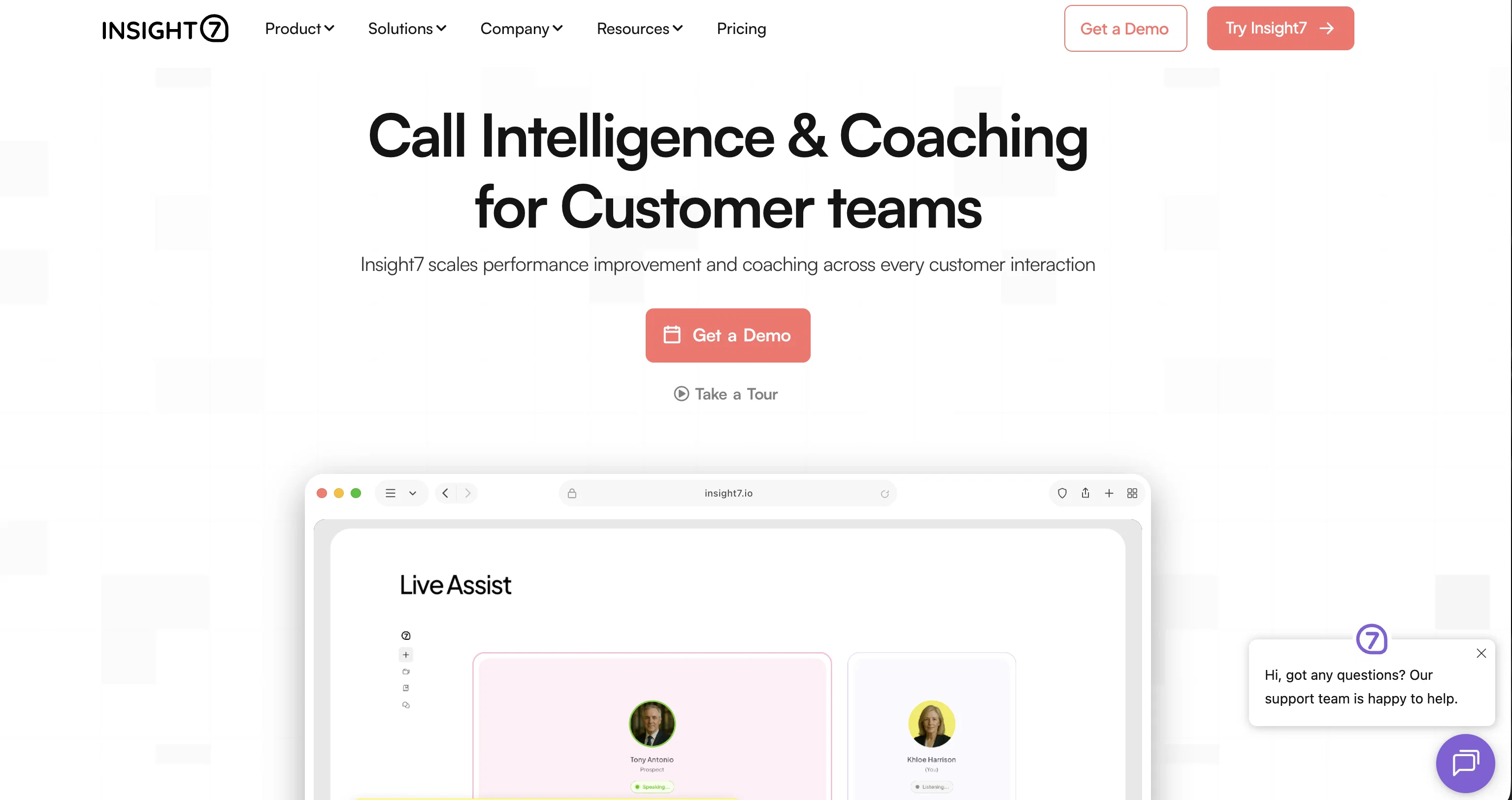 Insight7 website