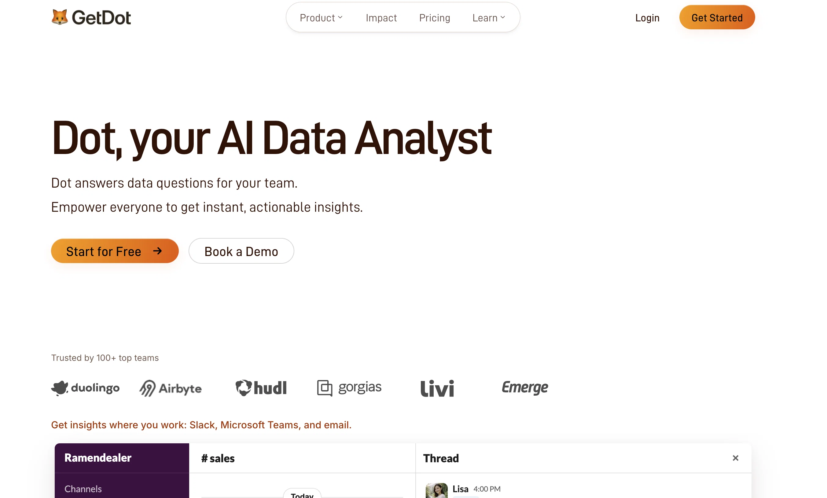 Dot website