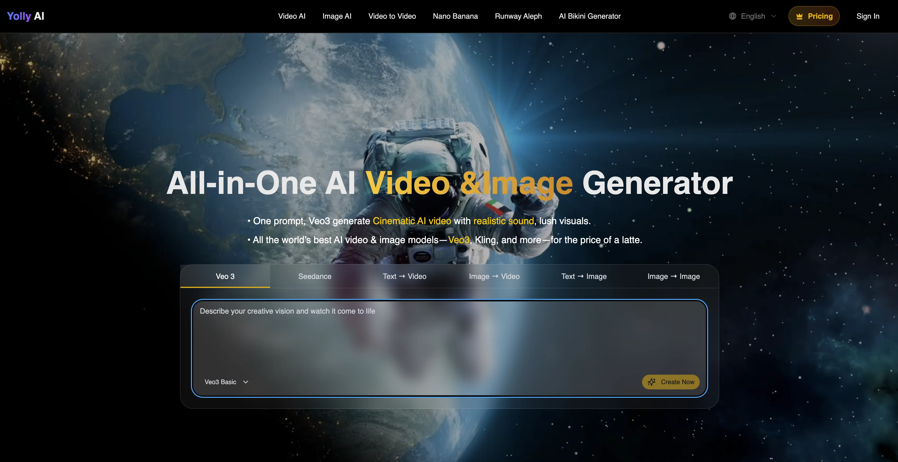 Yolly AI website
