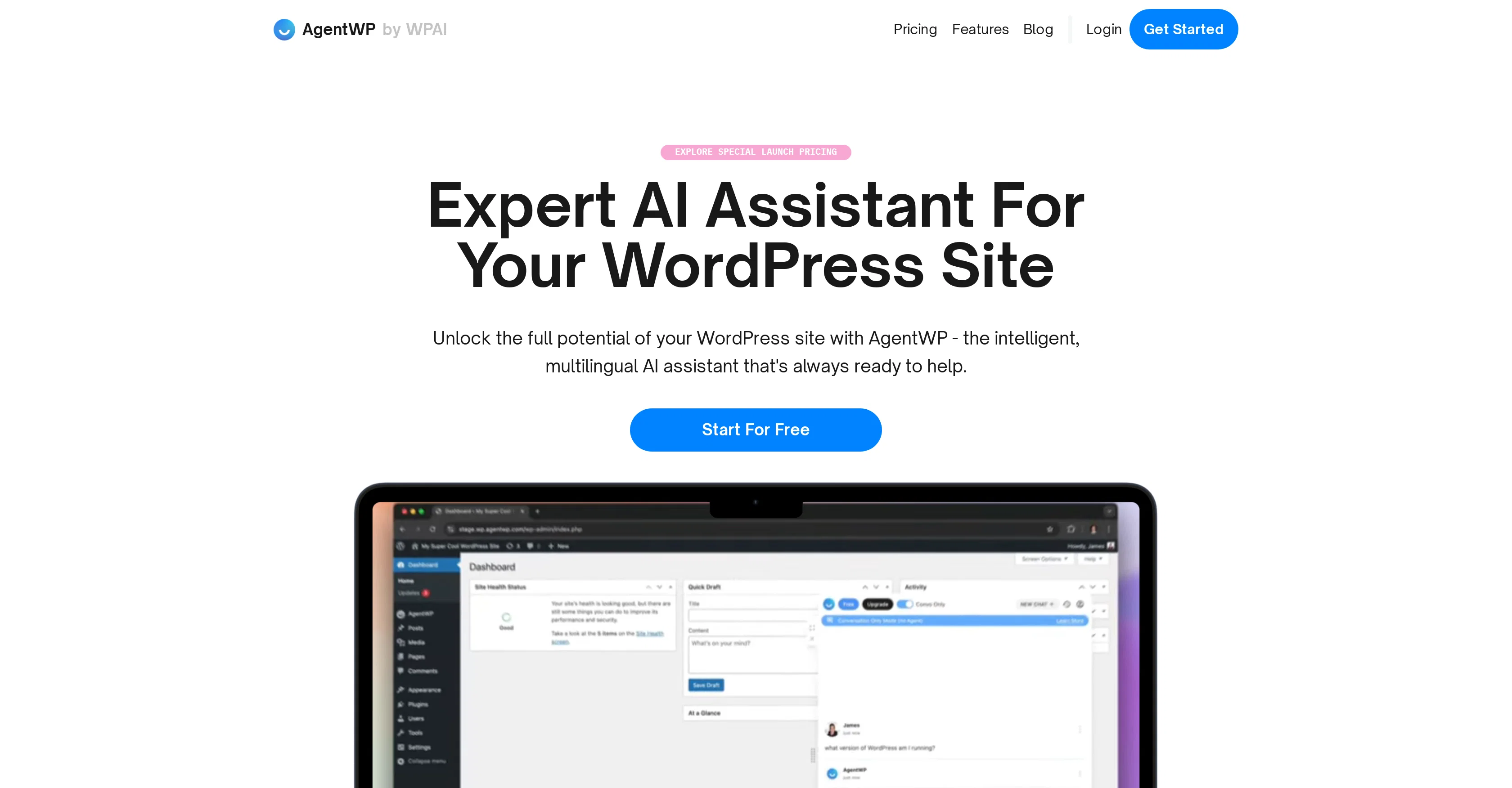 AgentWP website