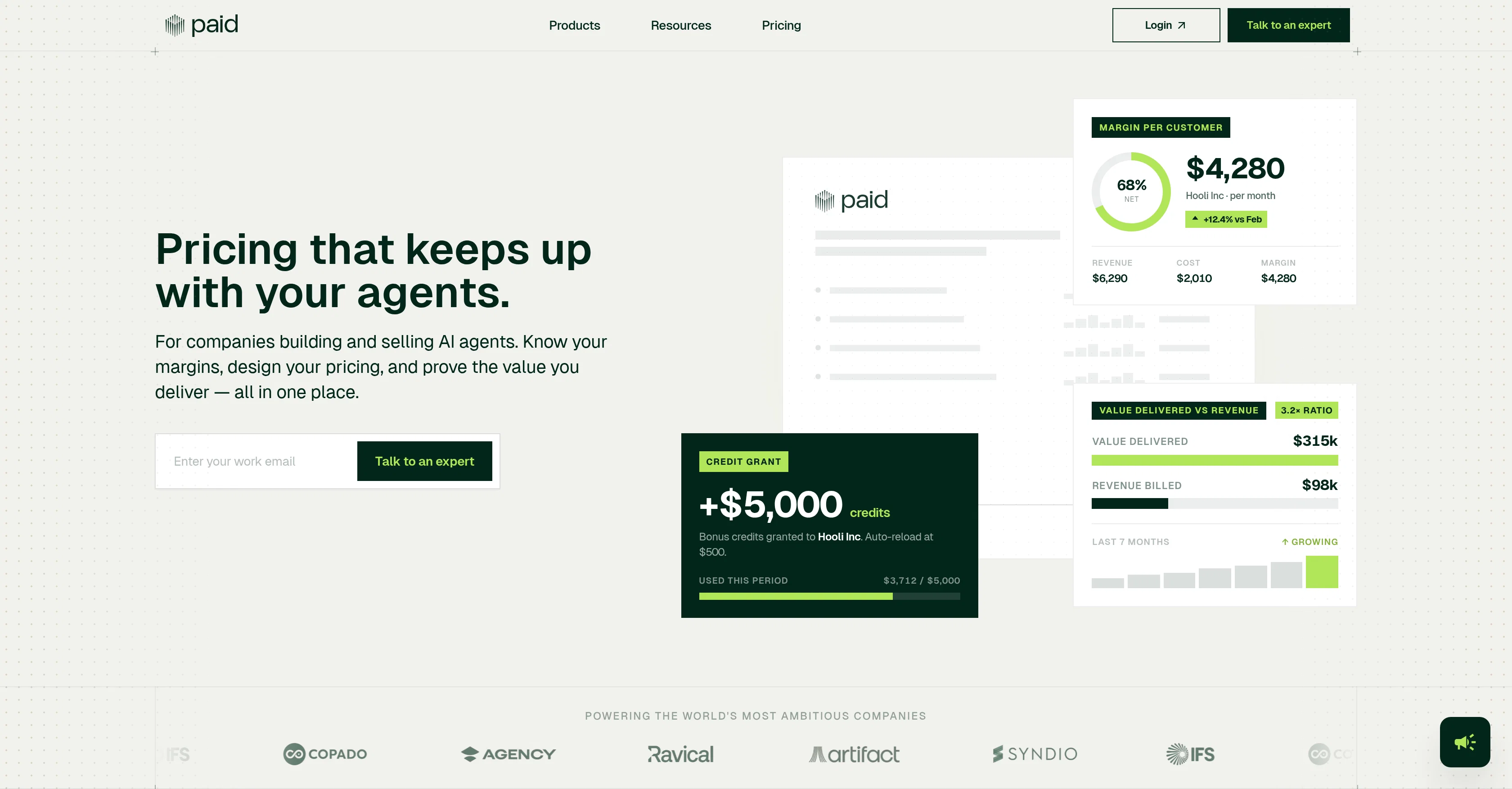 Paid.ai website