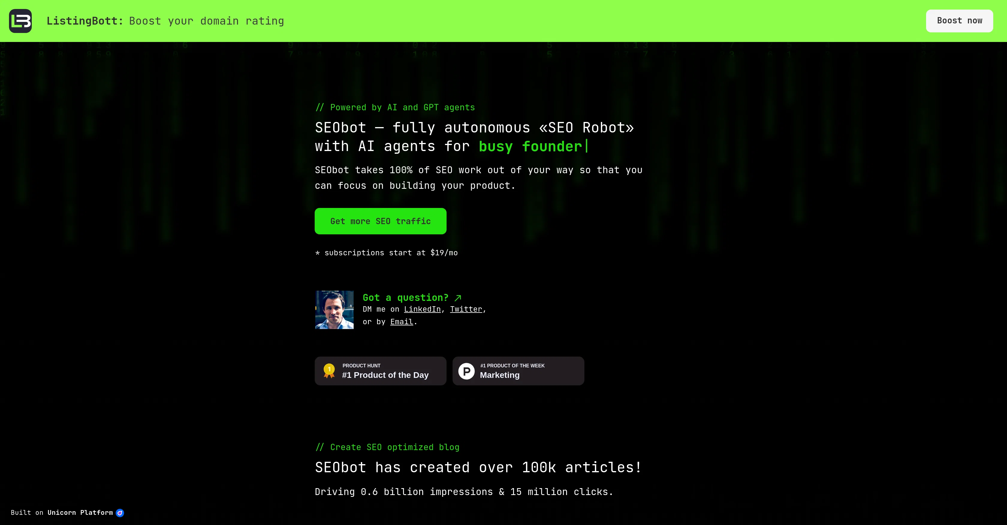 SEObot website