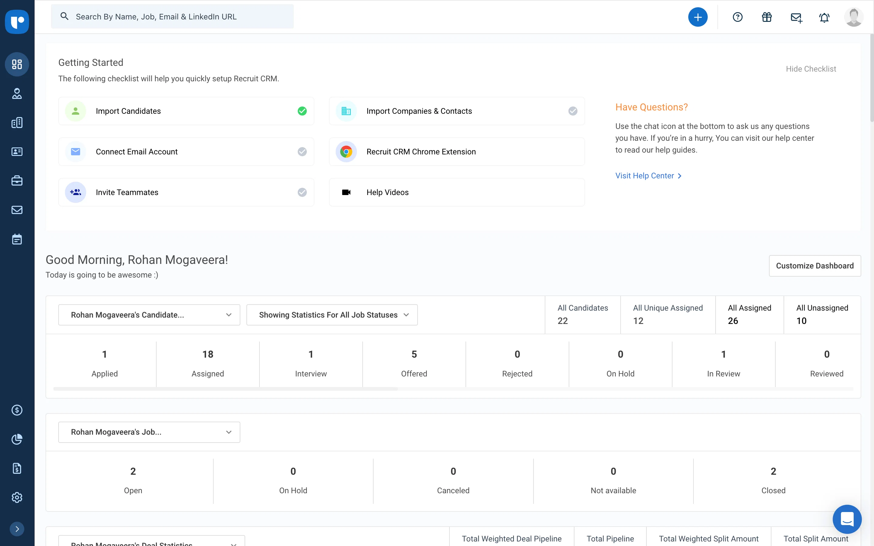 Recruit CRM website