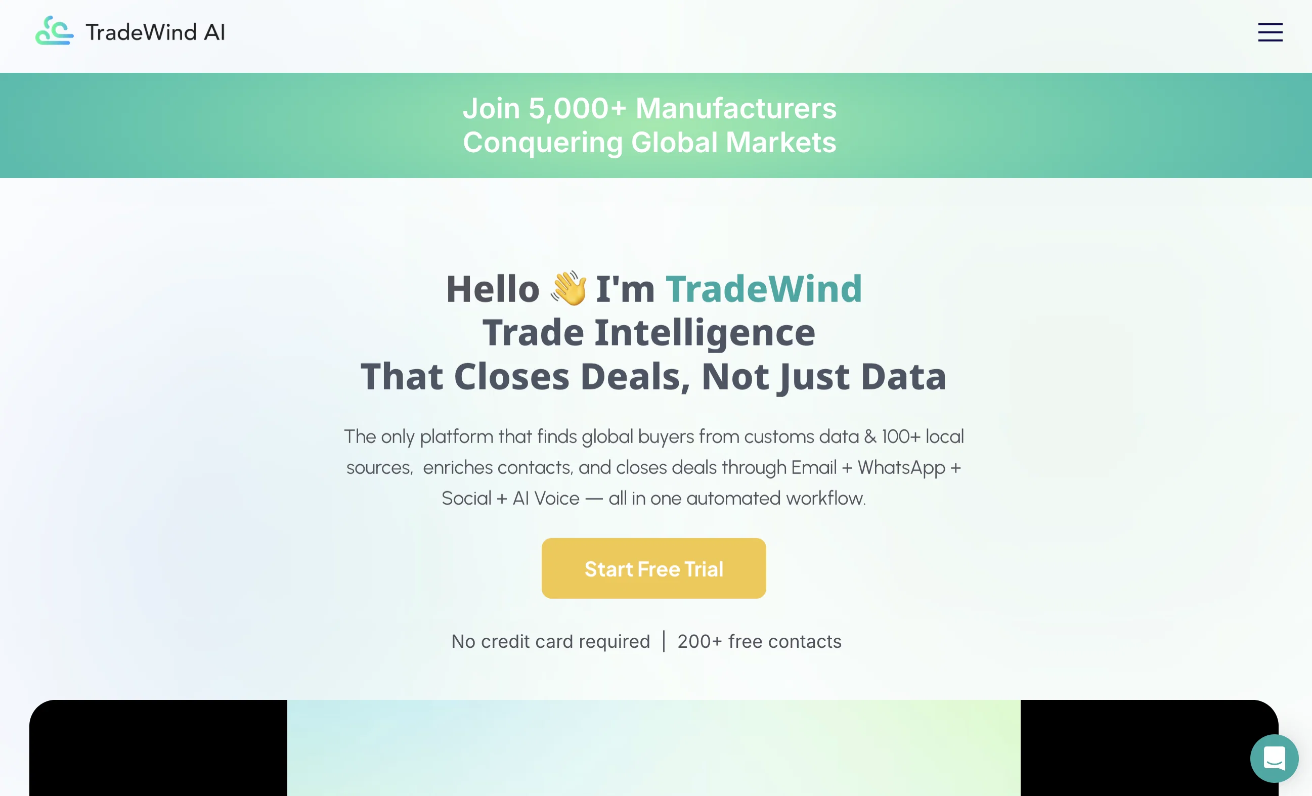 TradeWind AI website